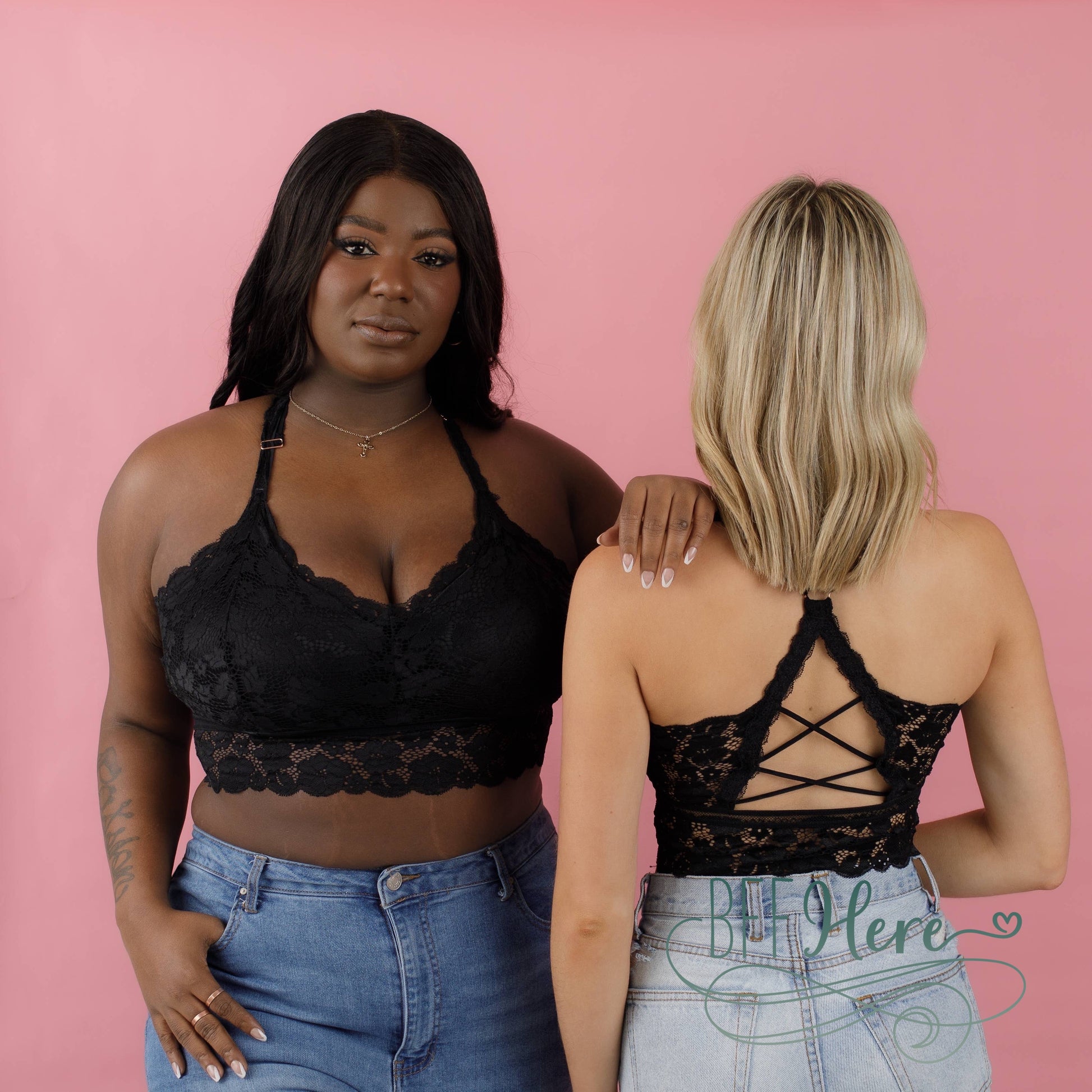 Juliette Deluxe Lace Bralette Collection by JadyK / Choice of Color - BFF Here