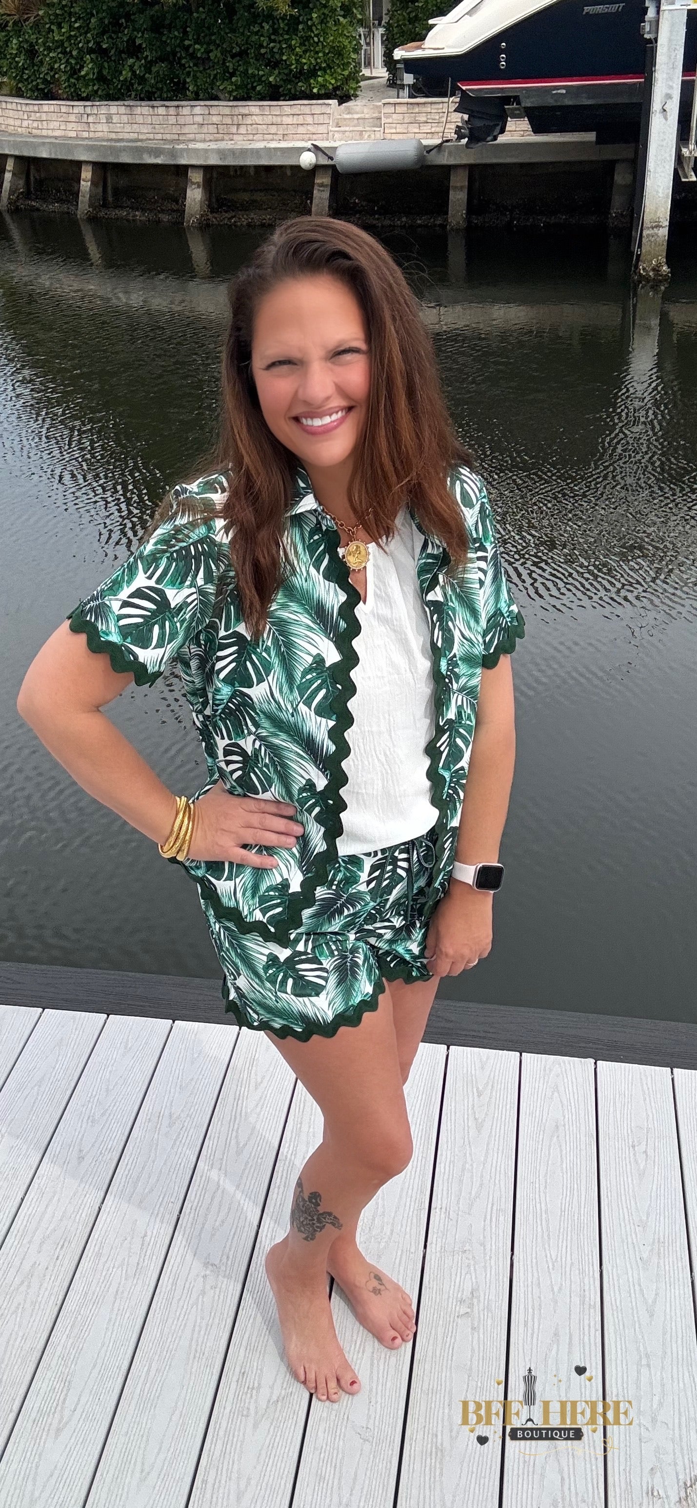 Savannah Textured Ric Rac Set / Palm Leaf by Jess Lea - BFF Here