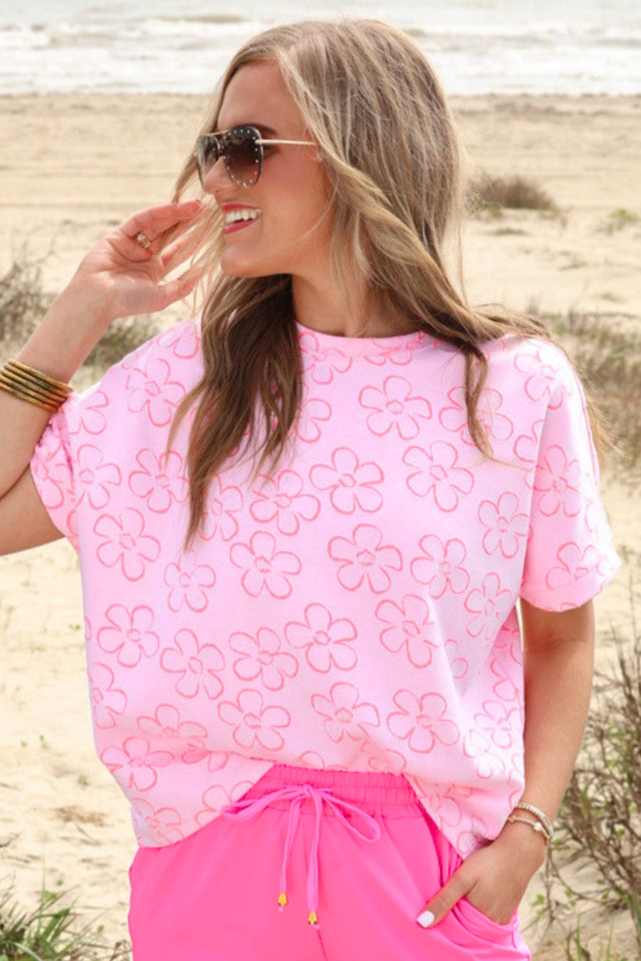 PREORDER: Millie Burn Out Tee / Flowers by Jess Lea (ETA April) - BFF Here