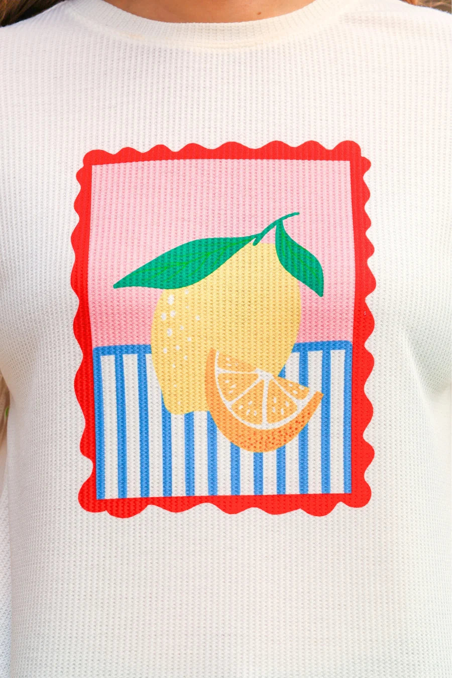 Weekend Waffle Tee / Lemon by Jess Lea - BFF Here