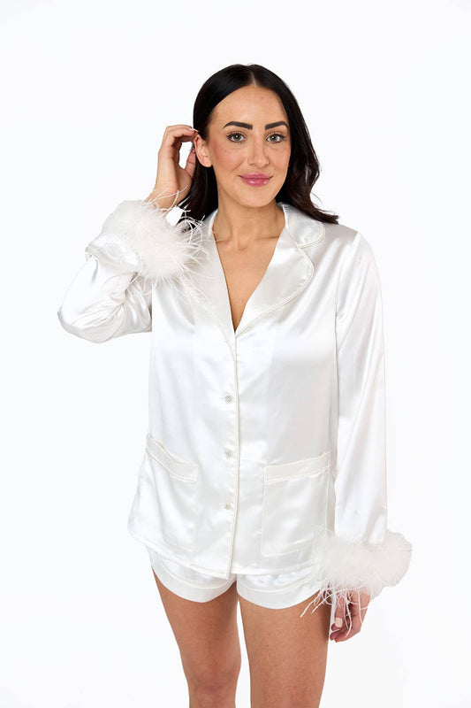 Prescott White Pajama Set by BuddyLove - BFF Here