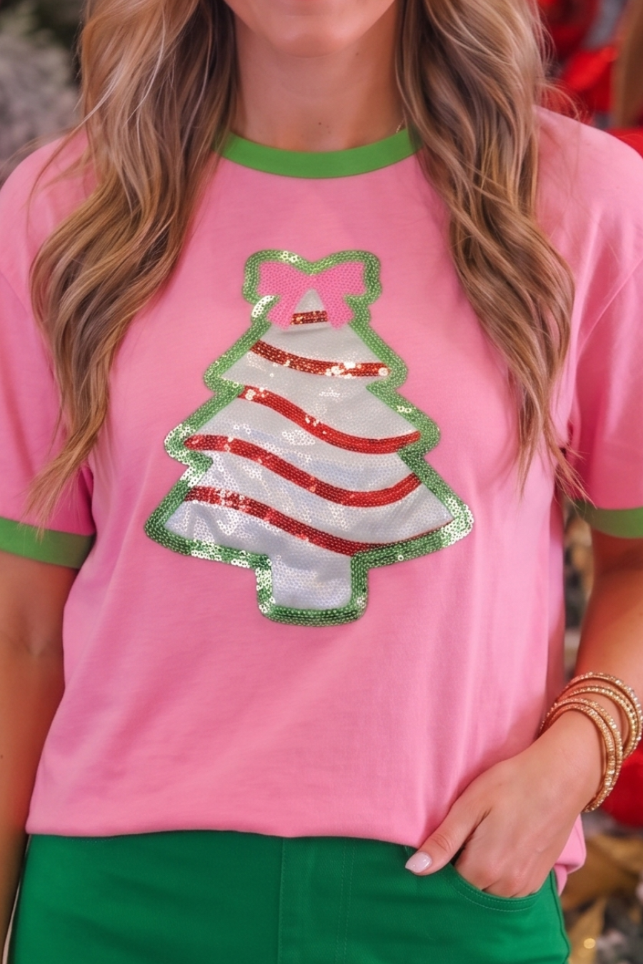 PREORDER: Foil Bow Christmas Treat Tee by Jess Lea (ETA: September)