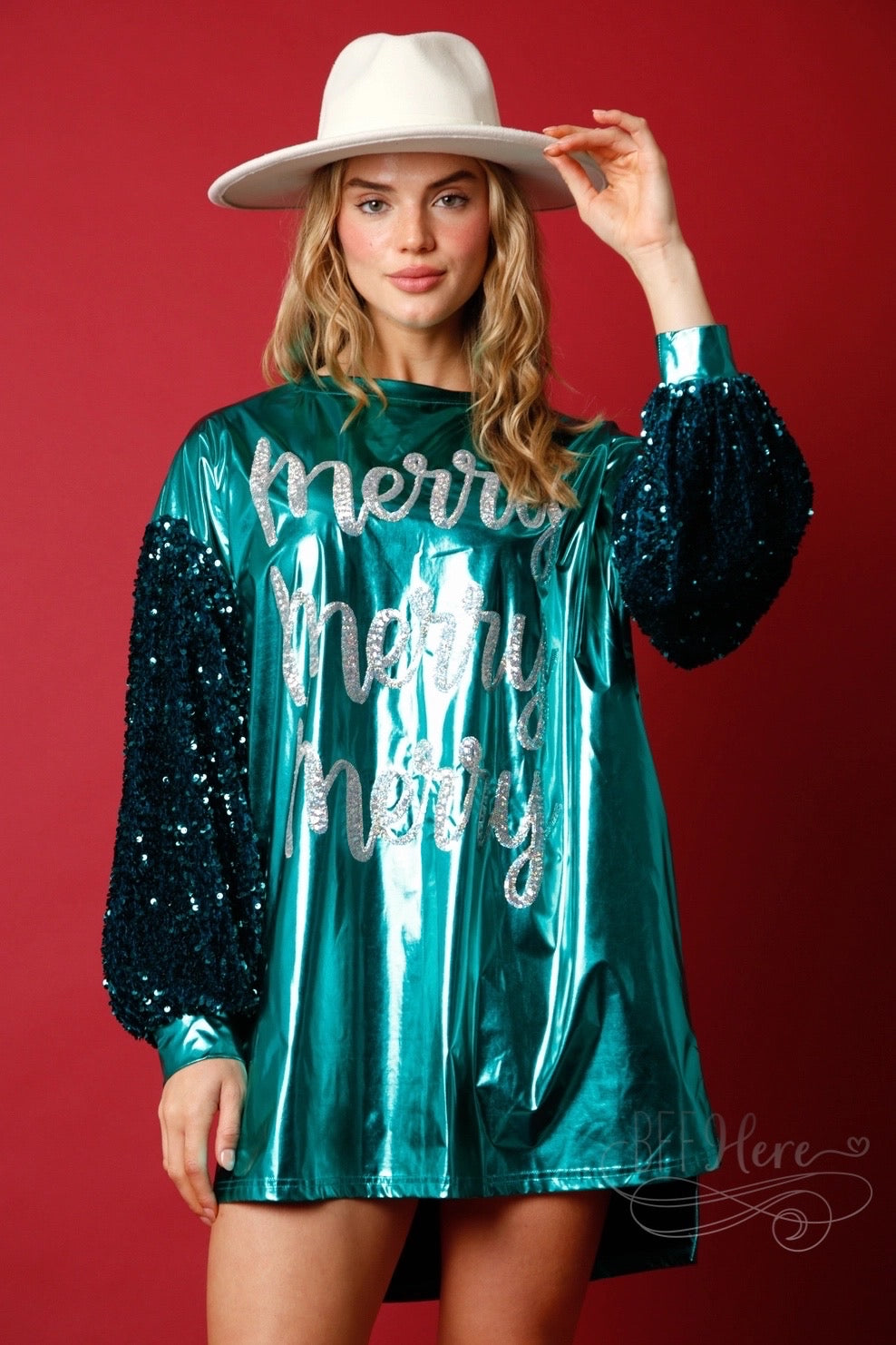 Holiday Sparkle: Merry Sequin Dress - BFF Here