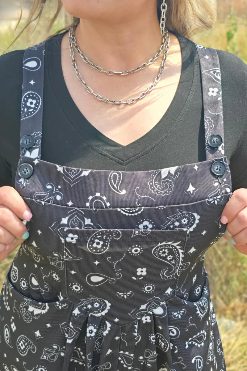 Bandana Babe Black Jumpsuit by Sterling Kreek - BFF Here