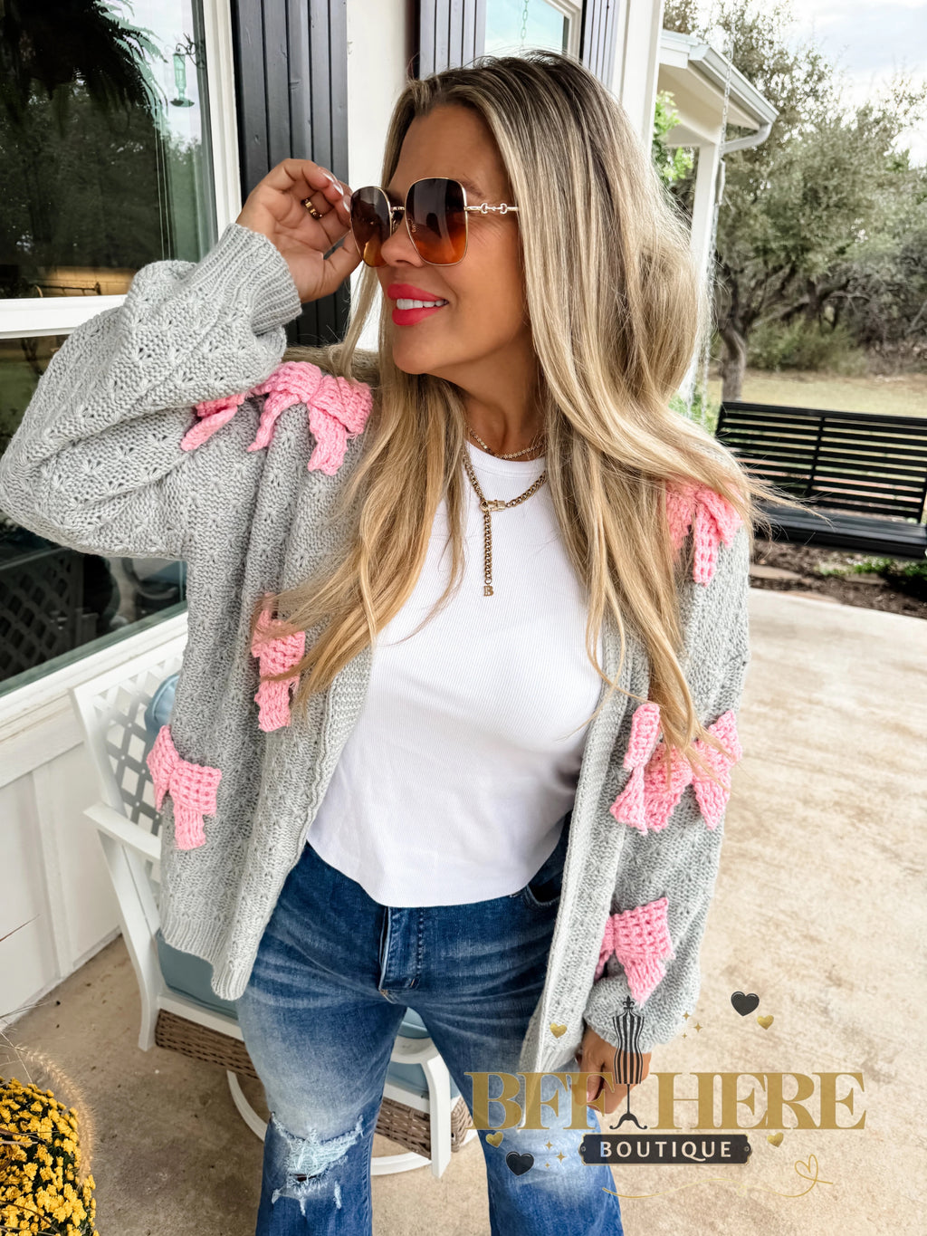 Clara Bow Knit Cardigan by Blakeley - BFF Here