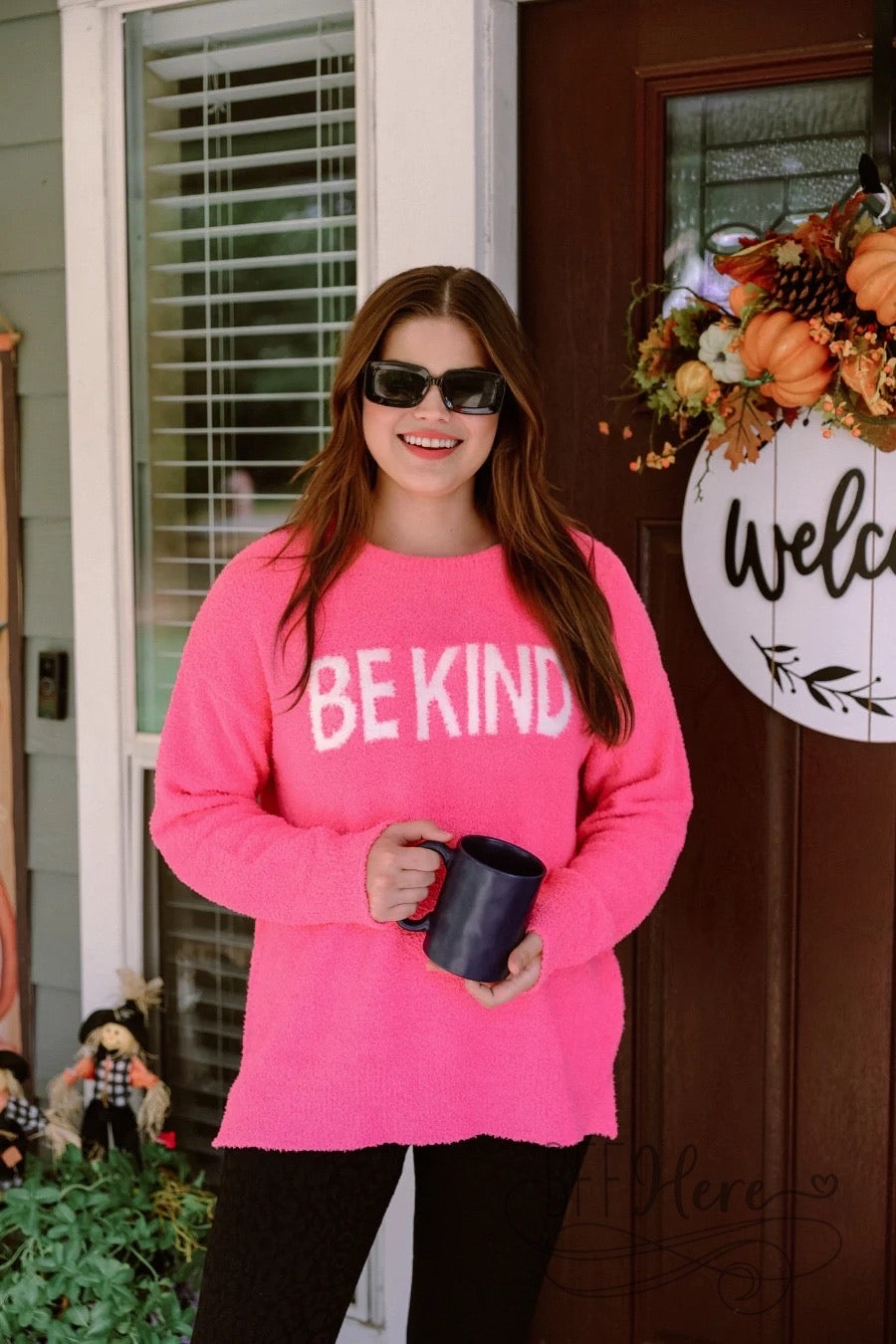 Be Kind Cozy Sweater - BFF Here