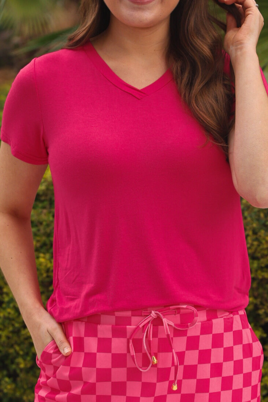 PREORDER- Jess Lea Basic Tee / Hot Pink by Jess Lea - BFF Here