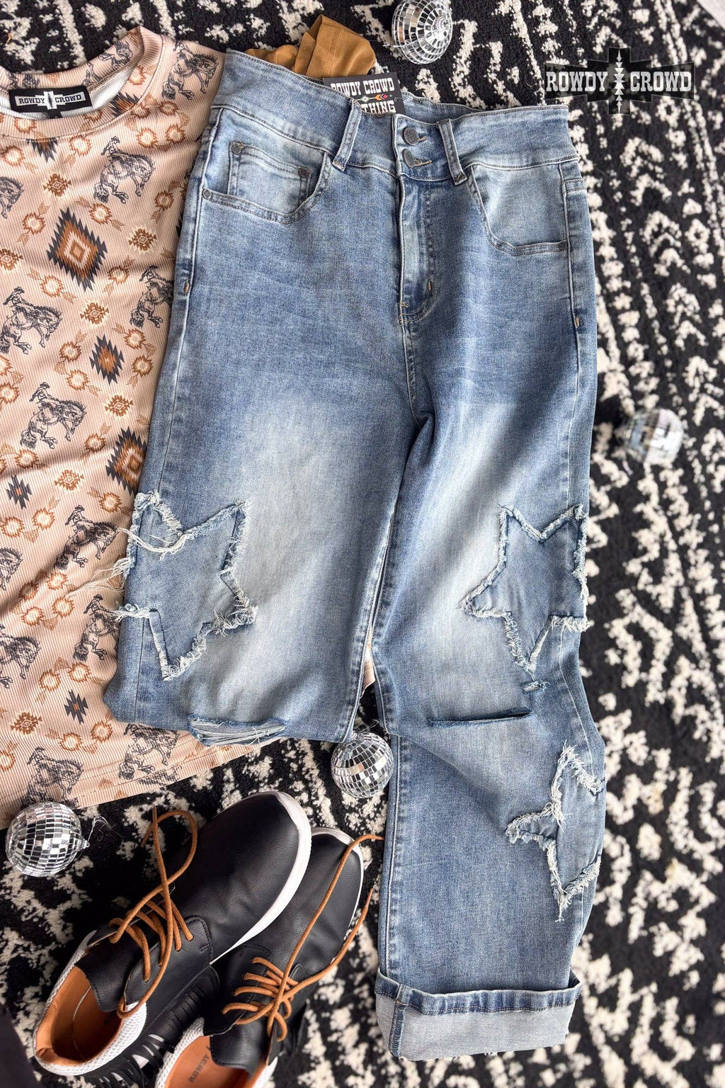 Oh My Stars Denim Jeans by Rowdy Crowd - BFF Here