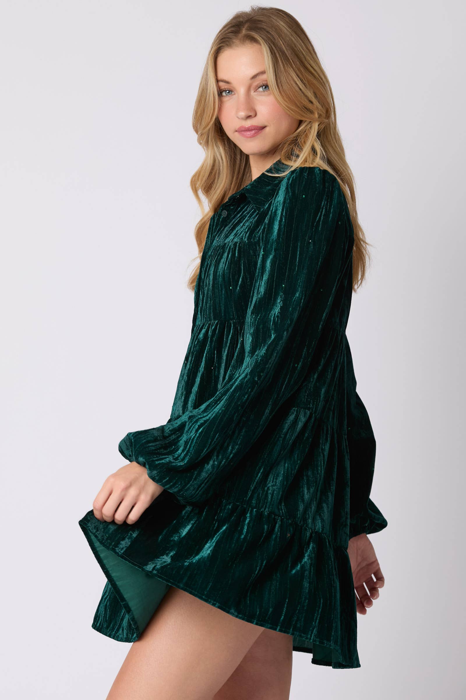 Forest Velvet Dress - BFF Here