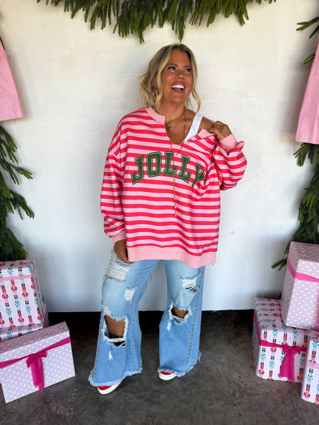 PREORDER: Jolly & Merry Oversized Pullover by Blakeley (ETA: October)