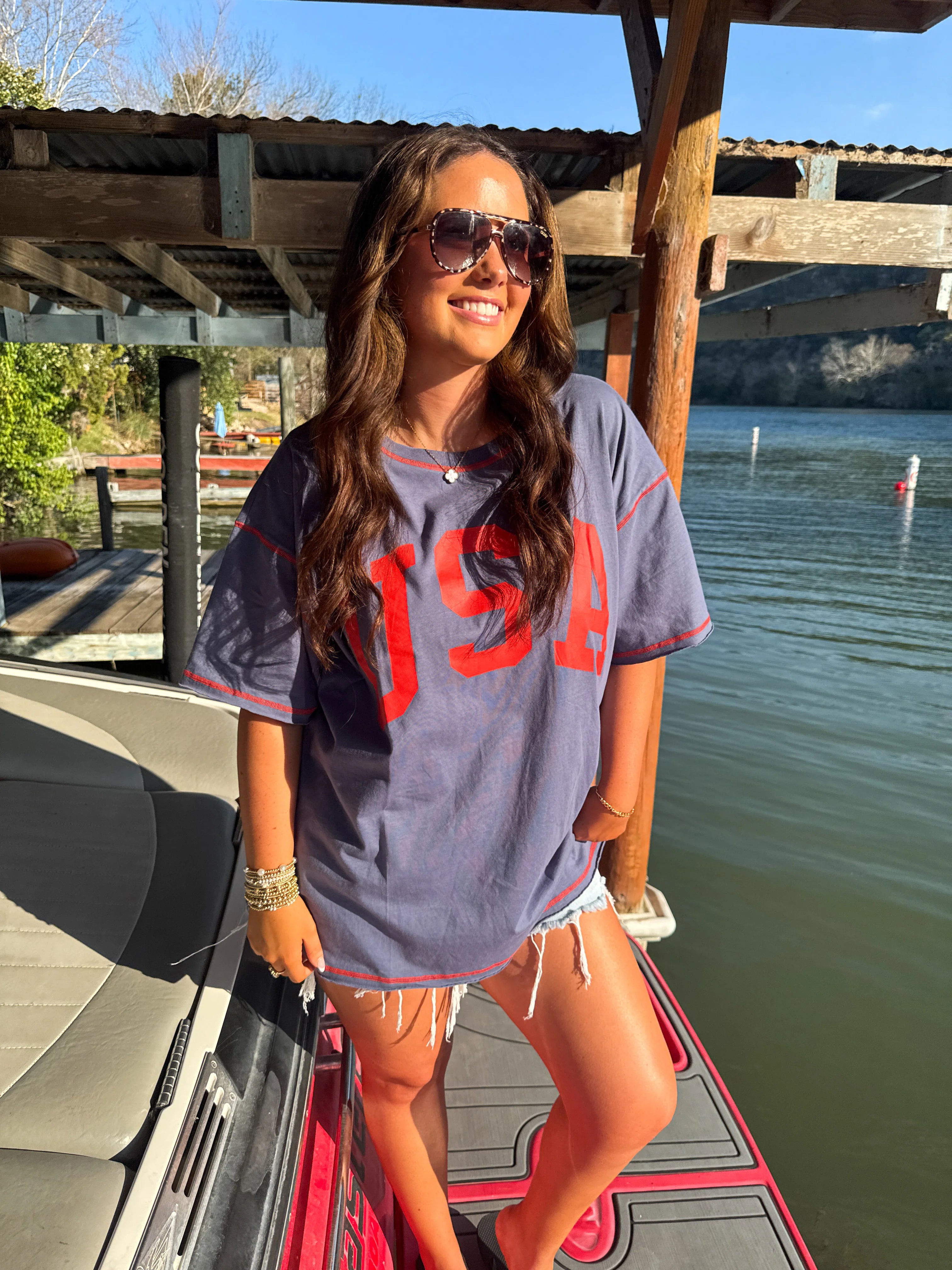 PREORDER: All American Oversized Tee by Blakeley (ETA: May) - BFF Here