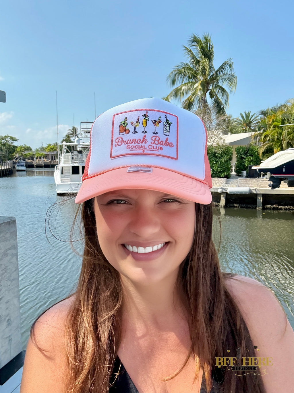 Brunch Babe Social Club Trucker Hat - BFF Here