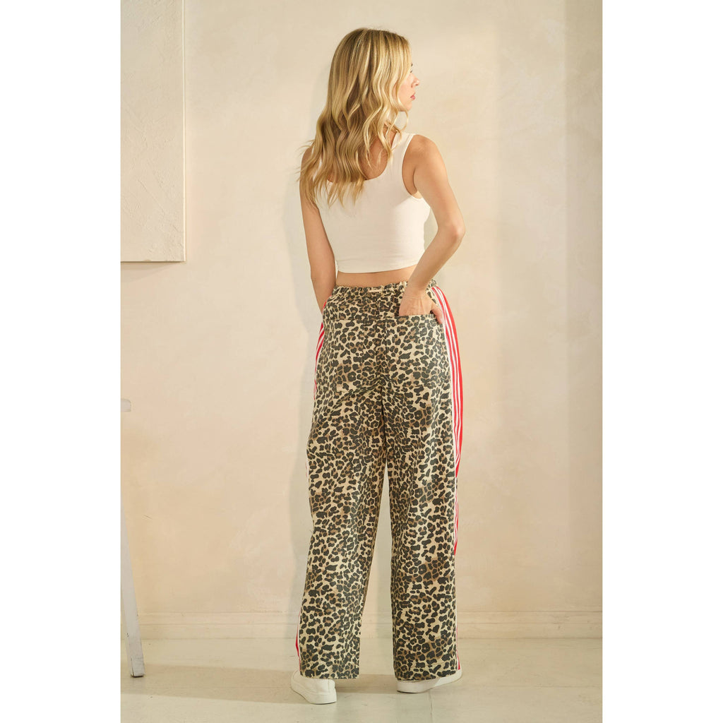 Sport Striped Wide Legged Pants - BFF Here