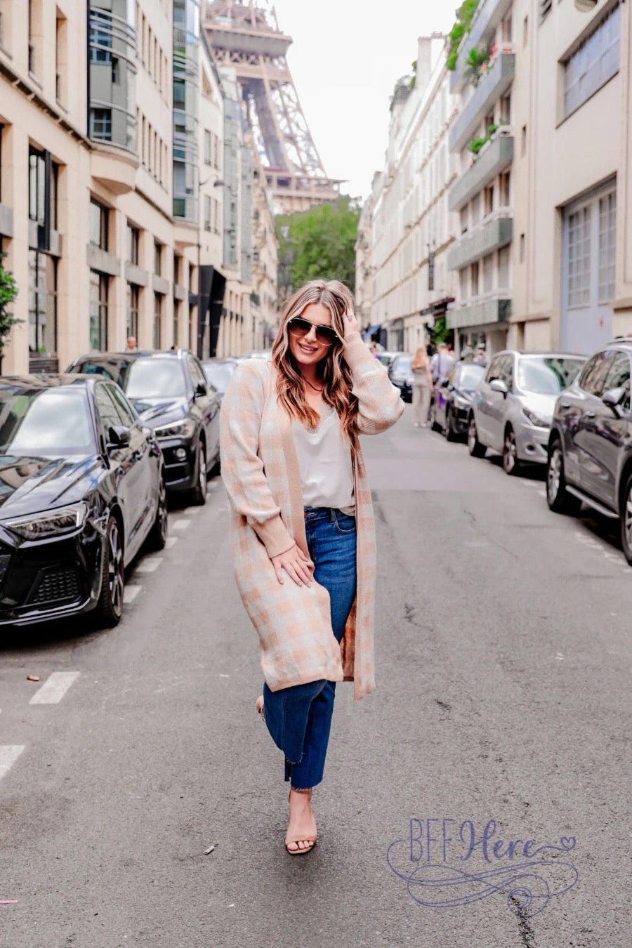 Rain Check Checkered Cardigan - BFF Here