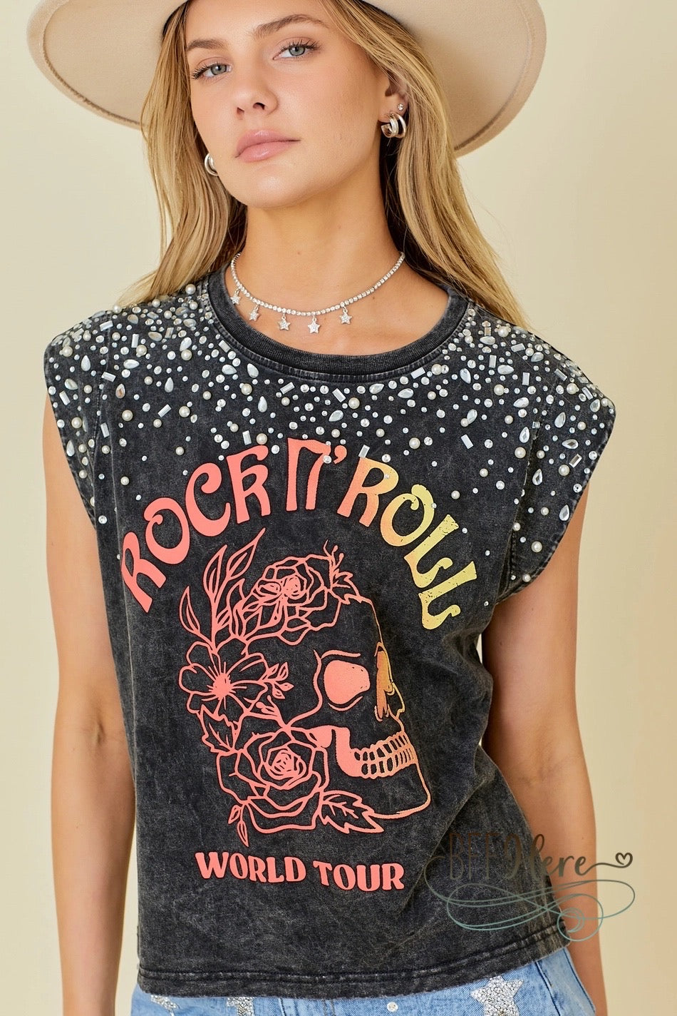 Rock 'n' Roll Rebel Studded Tank - BFF Here