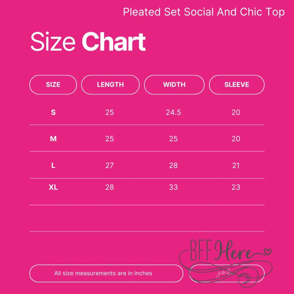 Social And Chic Pleated Set by Jess Lea - BFF Here