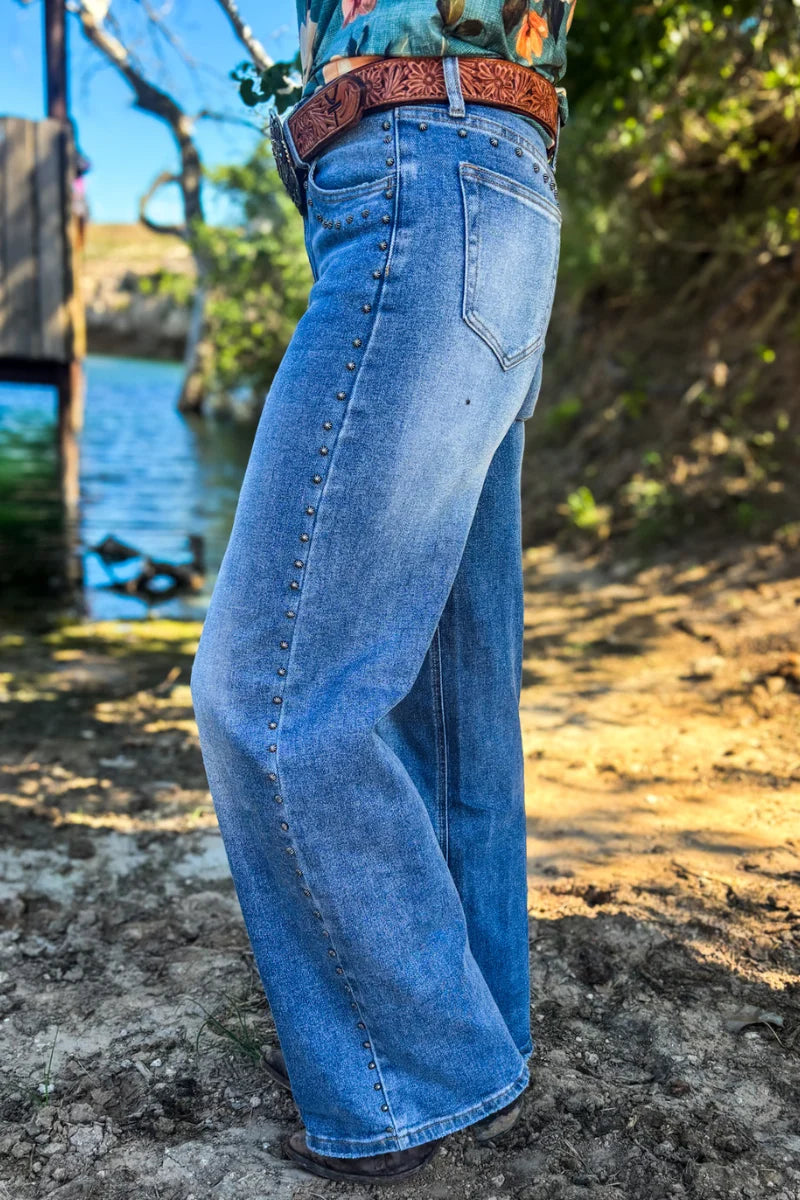 Studded SK Denim by Sterling Kreek (Ships in 1-2 weeks)