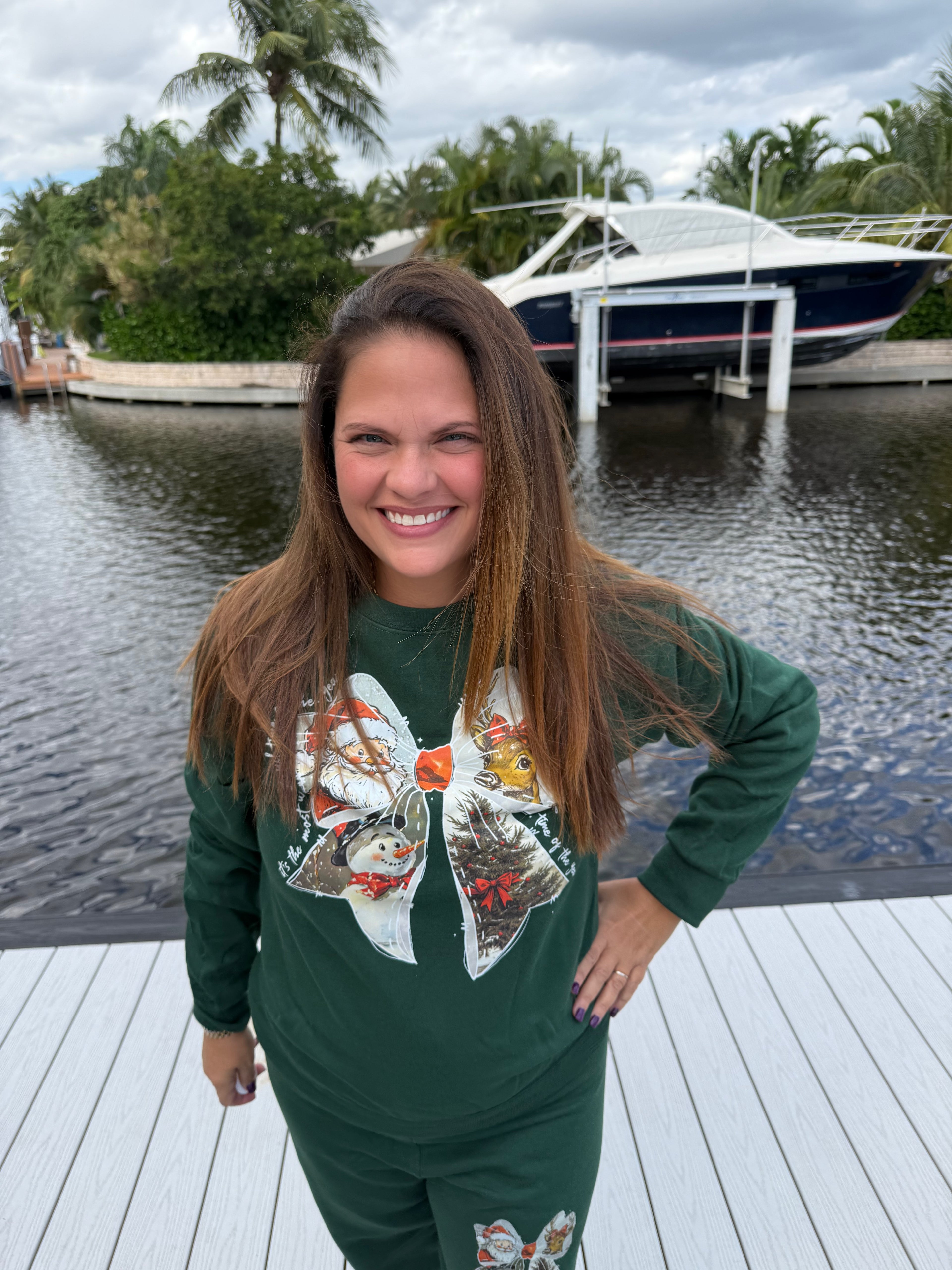 Frosty Bow Sweatshirt or Sweatpants - BFF Here