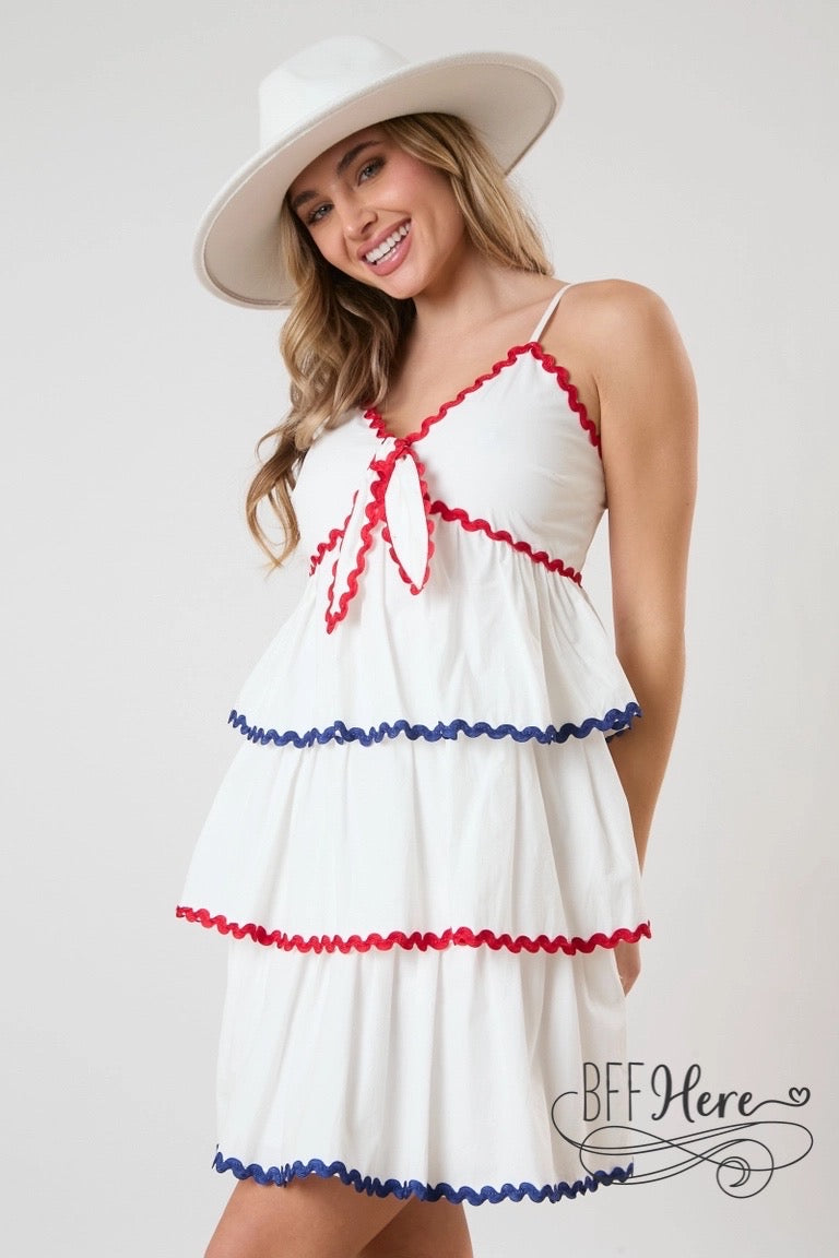 Chic Scallop-Trim Sundresses / Choice of Color - BFF Here