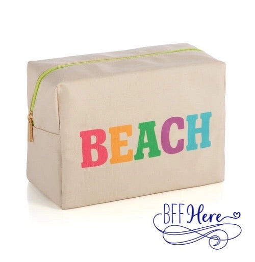 Seaside Essentials: The Beach Zip Pouch - BFF Here