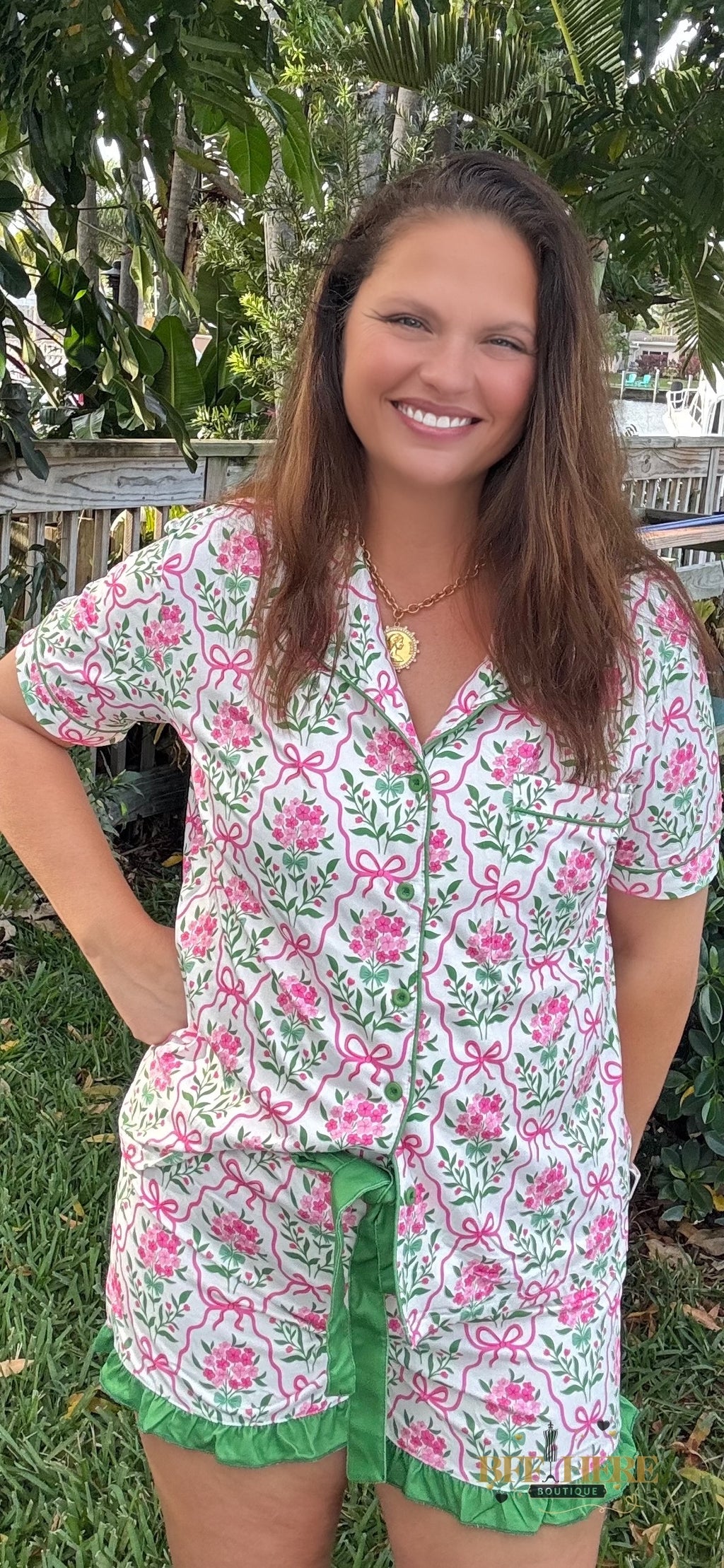 Botanical Garden Ruffle Pajama Set by Jess Lea - BFF Here