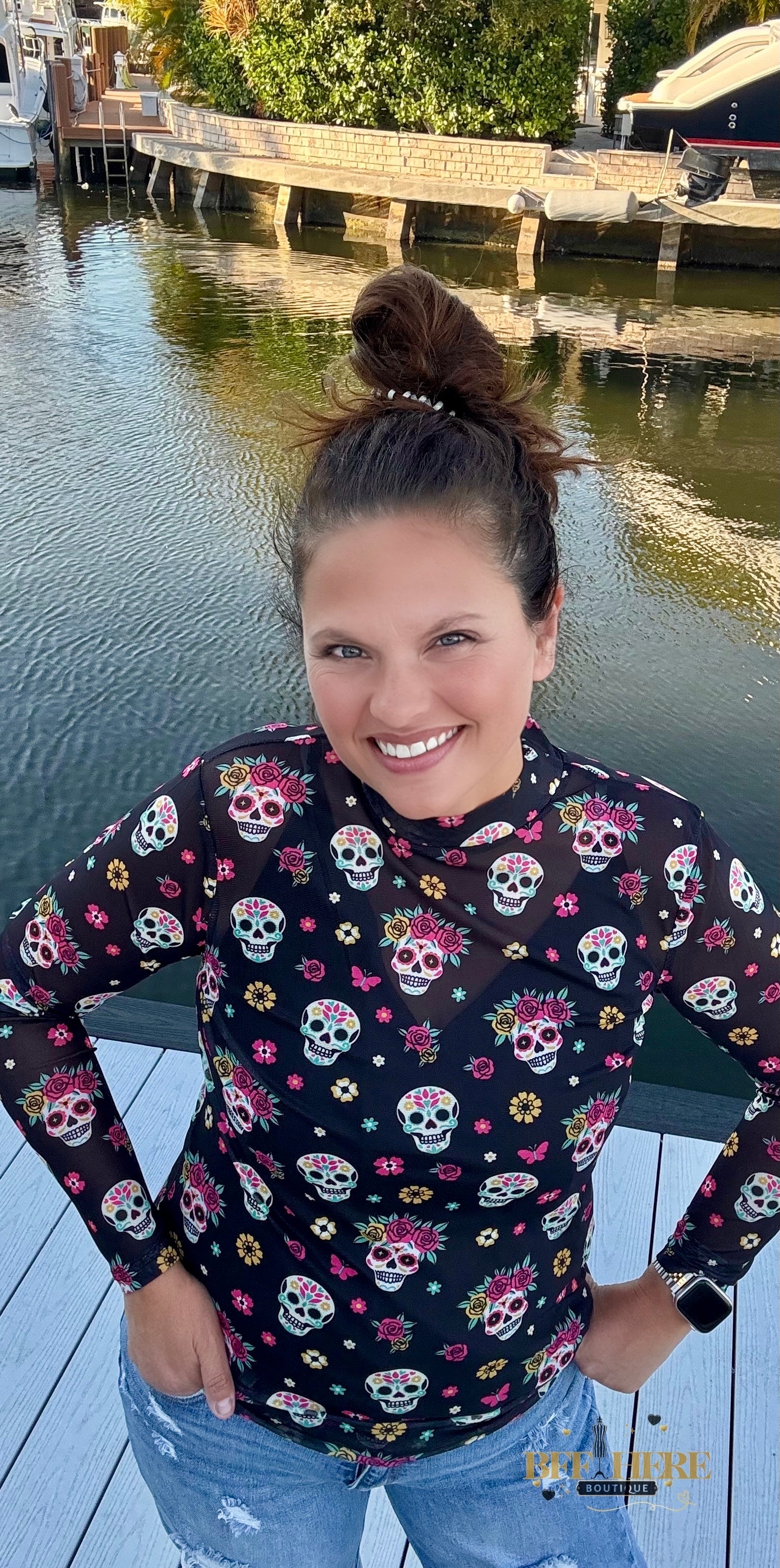 Life Is Brief Mesh Top by Sterling Kreek - BFF Here