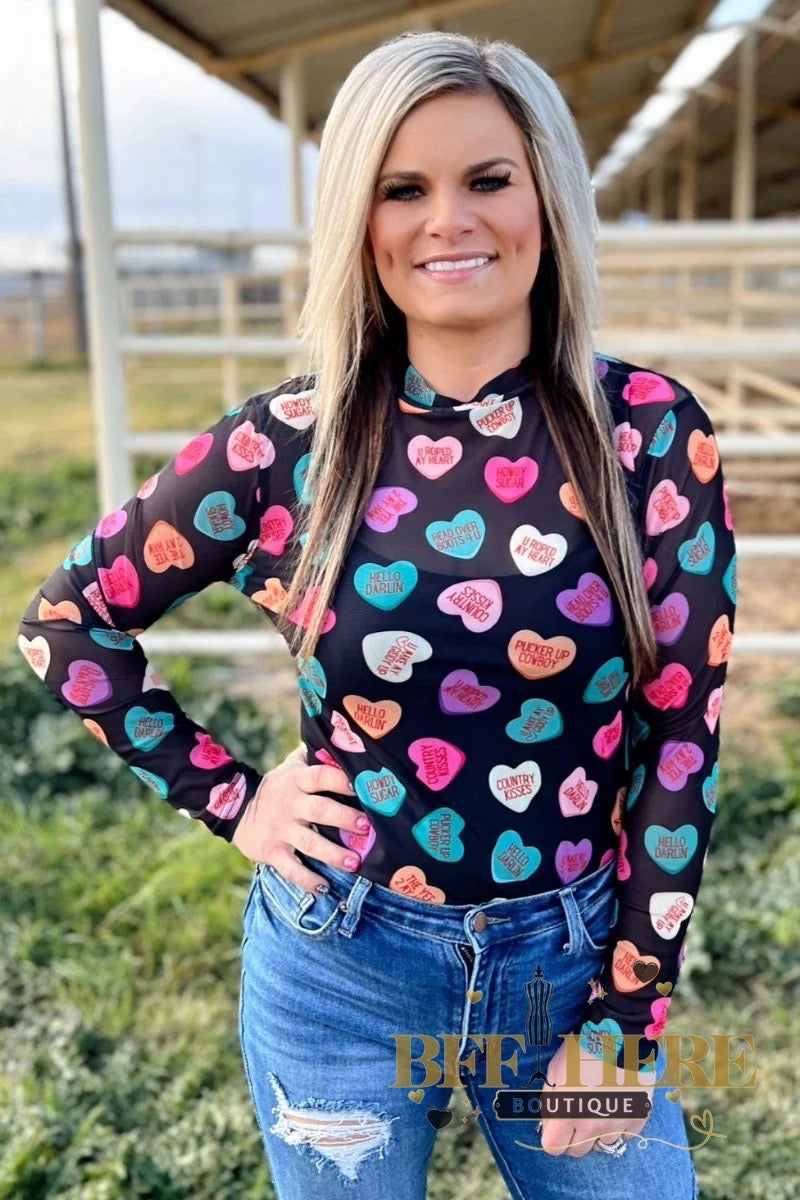 Cowboy Sweetheart Mesh Top / Adult by Sterling Kreek - BFF Here