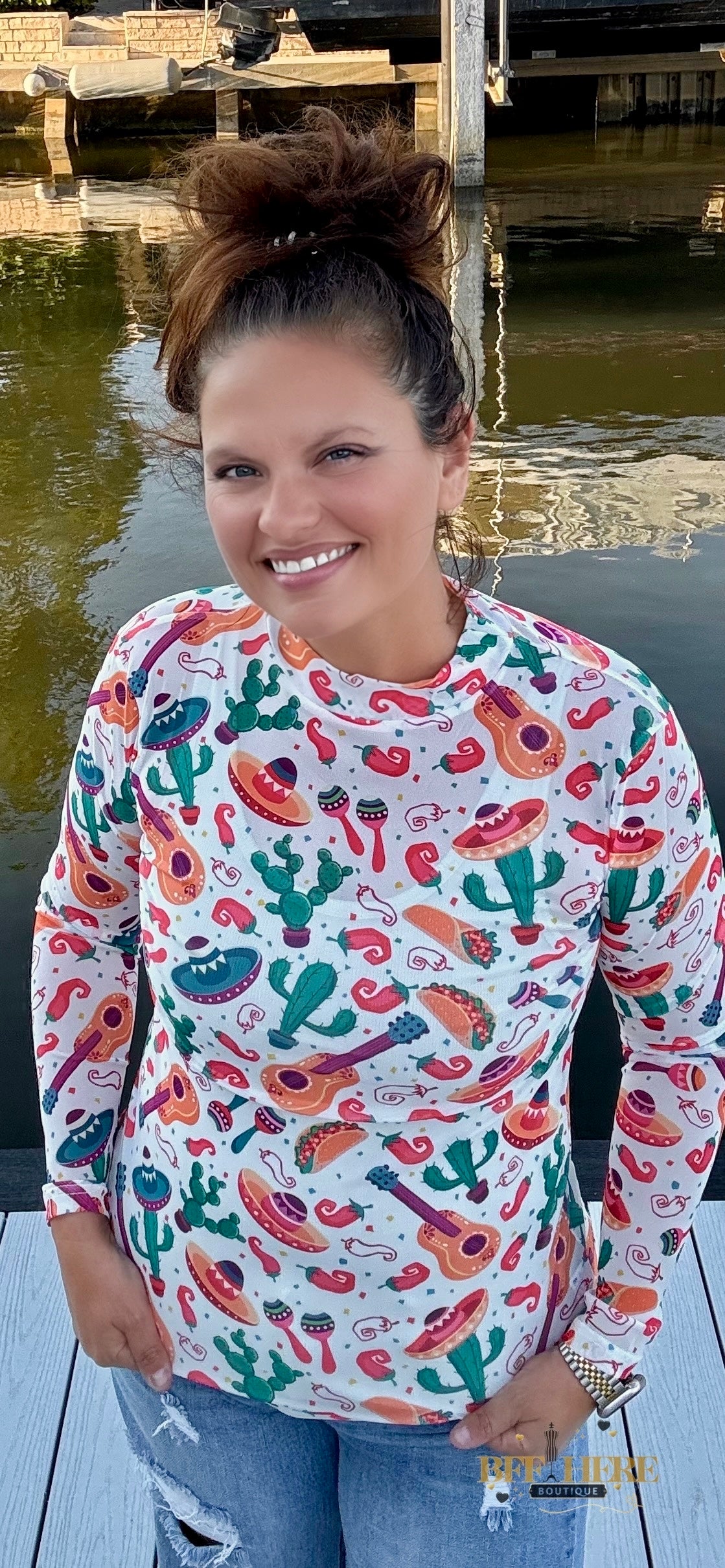 Time To Fiesta Mesh Top by Sterling Kreek - BFF Here