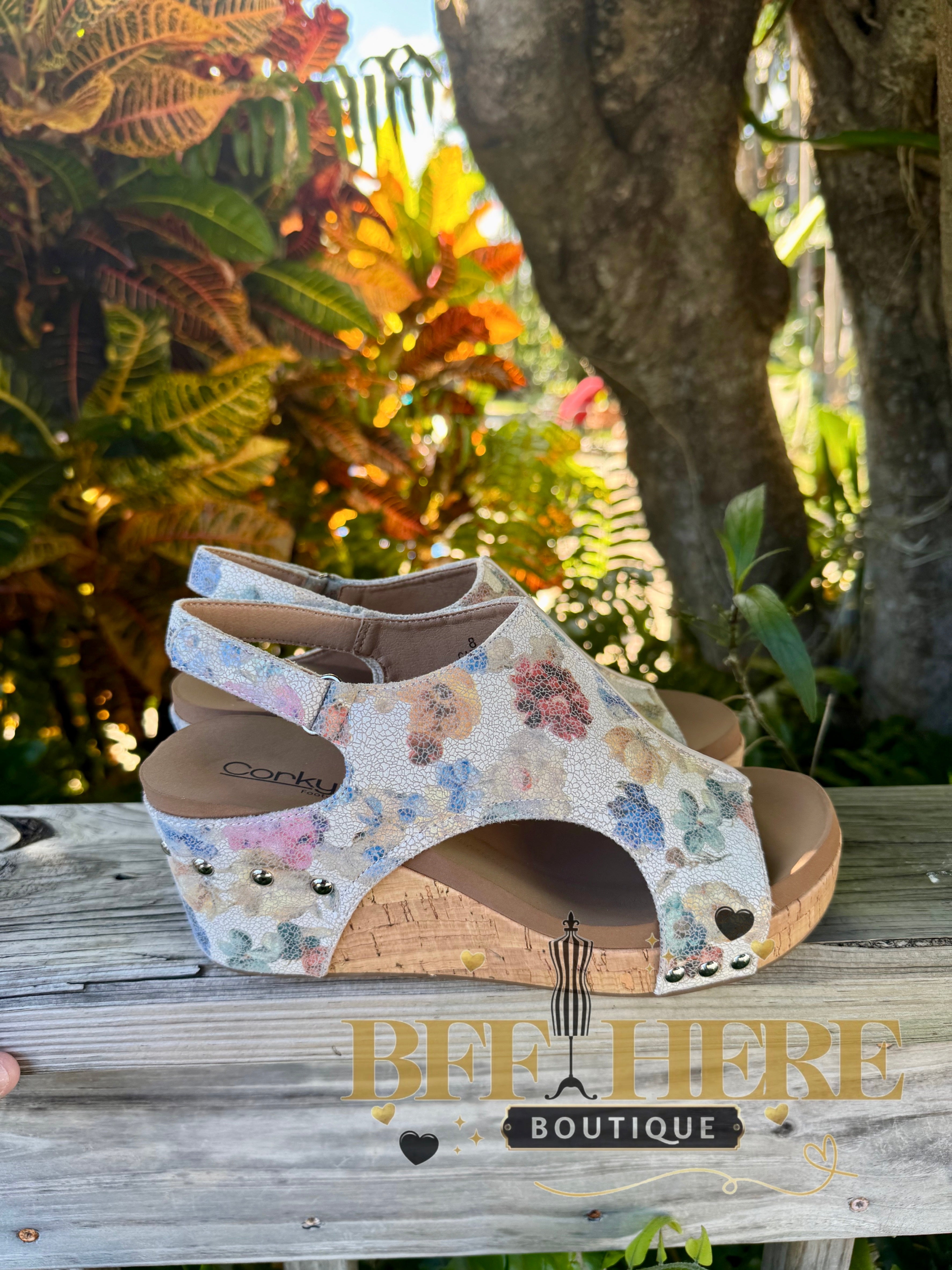 Carley - Putty Washed Flower by Corkys - BFF Here