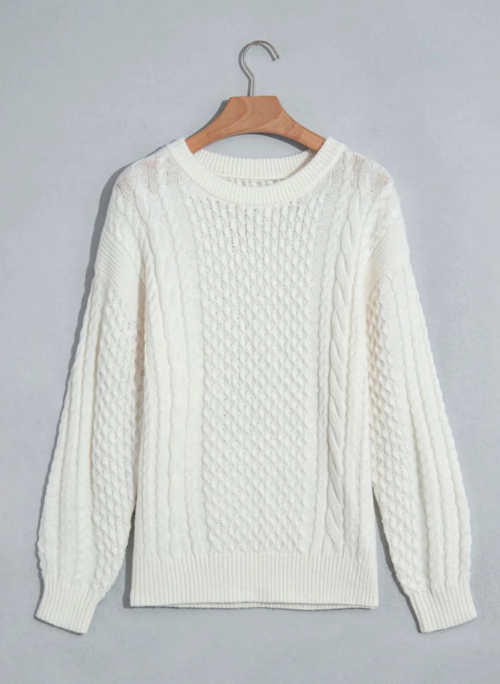 PREORDER: Ivory Coast Cable Knit Sweater (ETA: October)