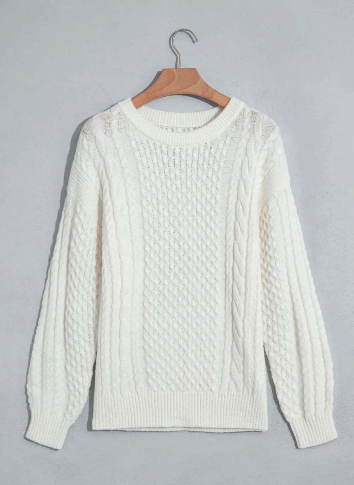 PREORDER: Ivory Coast Cable Knit Sweater (ETA: October)