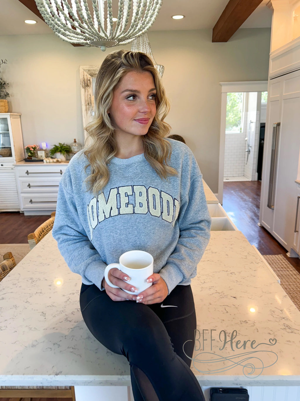 PREORDER: Sherpa Embroidered Sweatshirt by Blakeley (Ships End of September ) - BFF Here