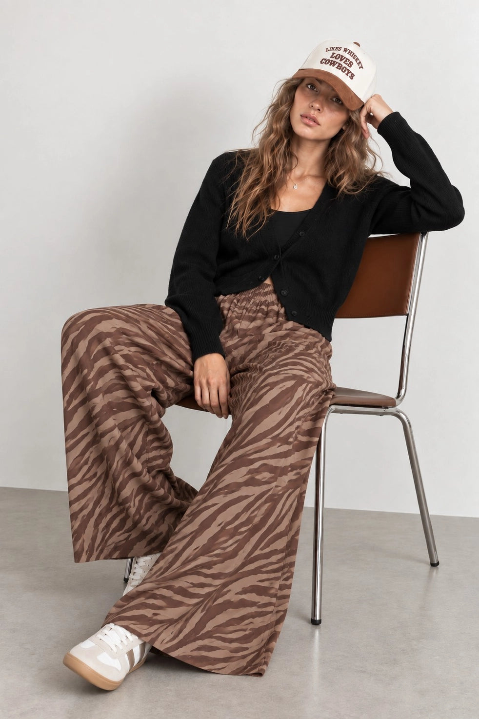 PREORDER: Zebra Print Wide Leg Pants by Jade by Jane (ETA: November)