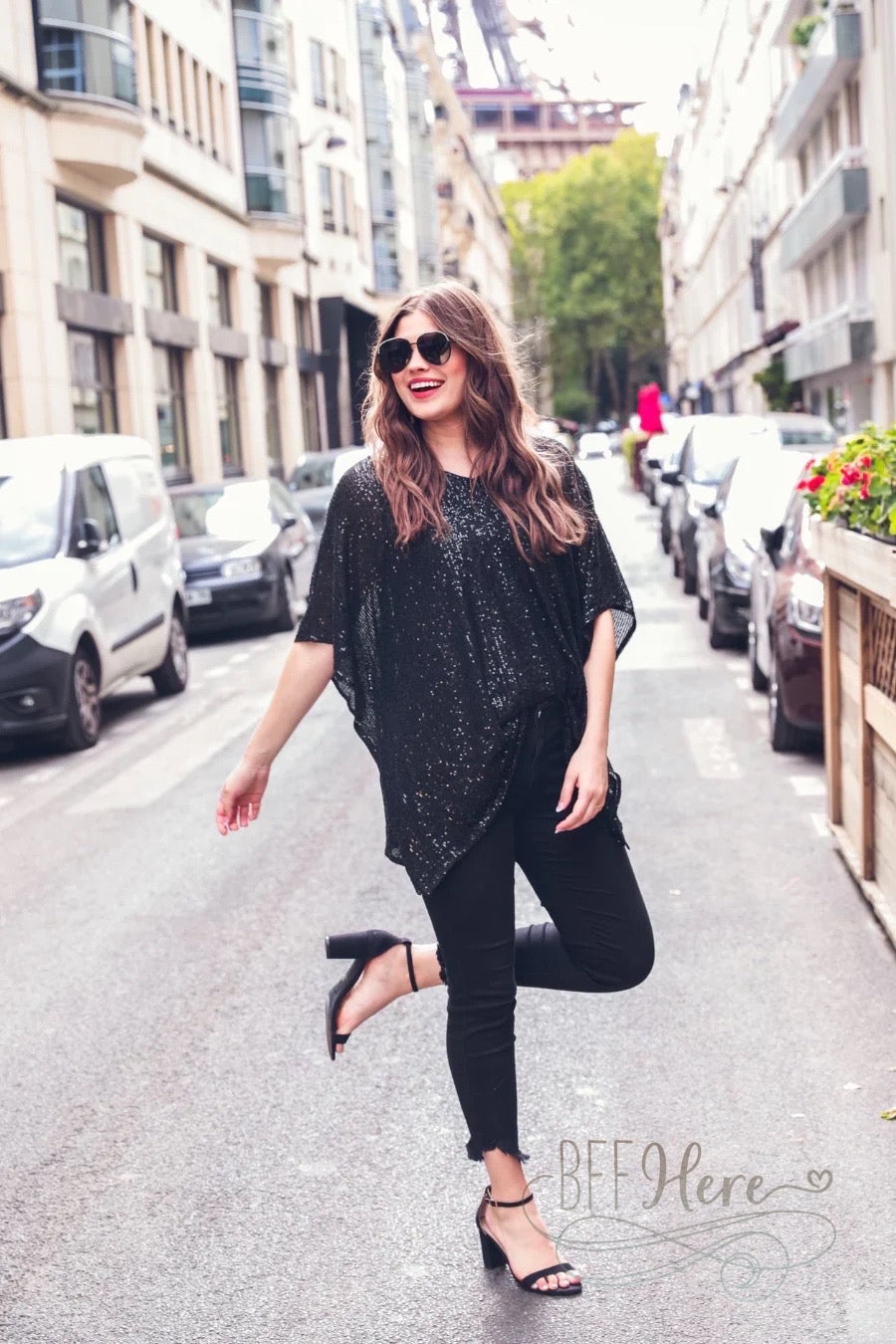 Celebrity Status Sequin Top / Choice of Color - BFF Here