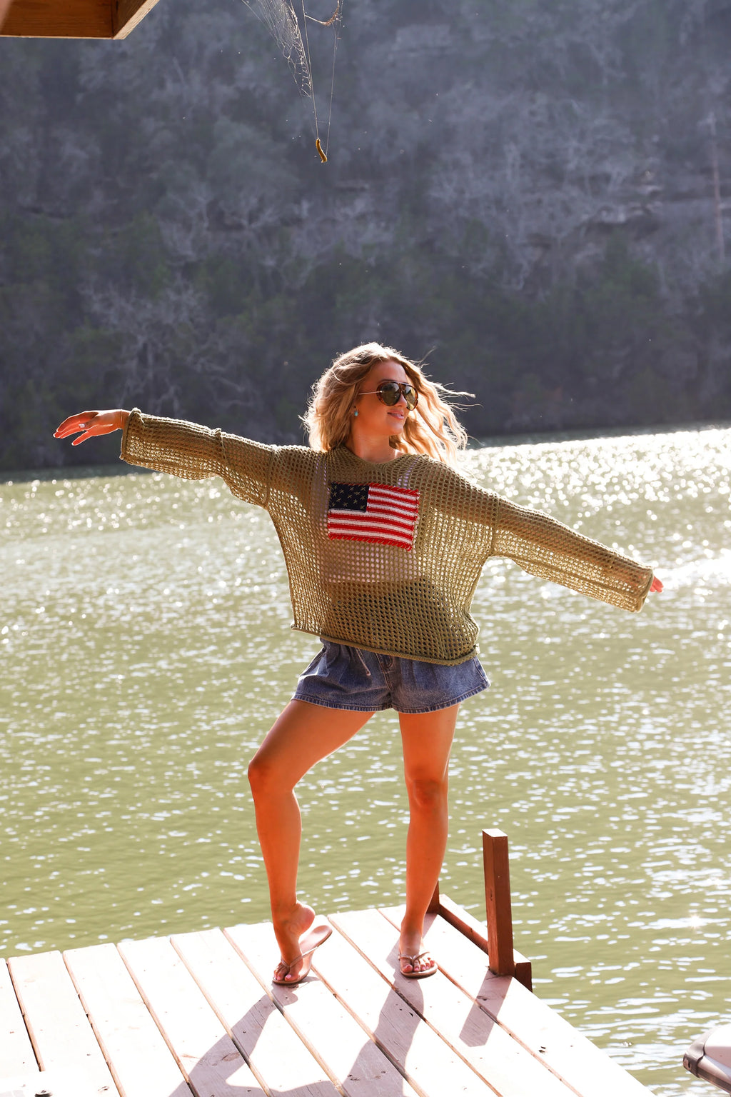 PREORDER: Freedom Flag Patch Pullover by Blakeley (ETA: May) - BFF Here