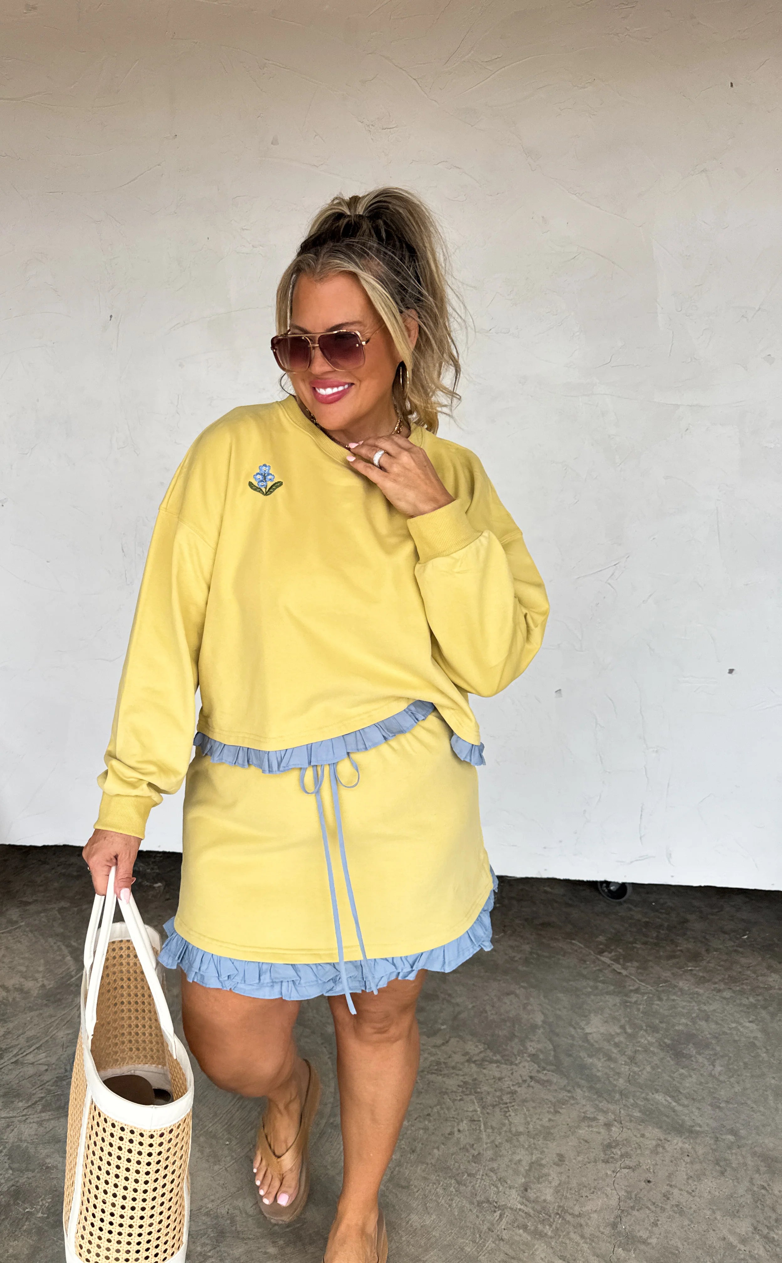 PREORDER: Spring Flowers Skirt Set by Blakeley (ETA: Late April / Early May) - BFF Here