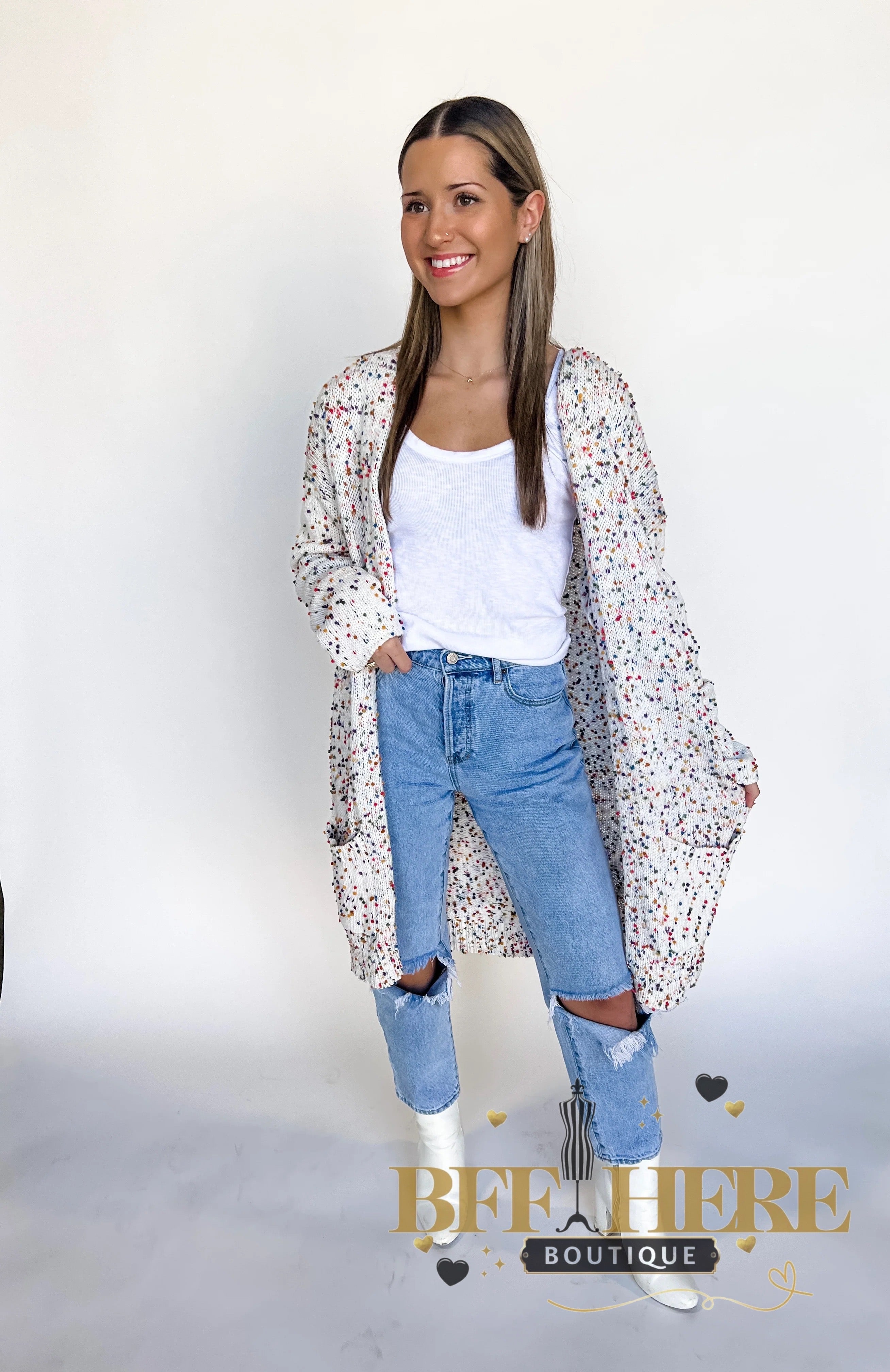 Spring Miley Dot Cardigan by Blakeley - BFF Here