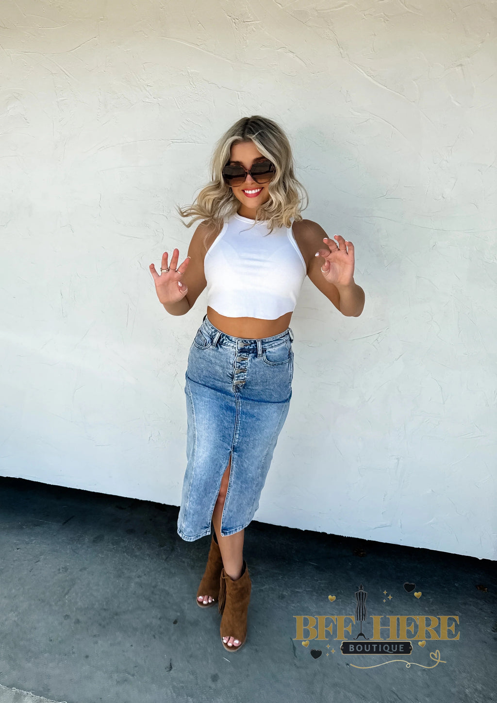 Jules Denim Skirt by Blakeley - BFF Here