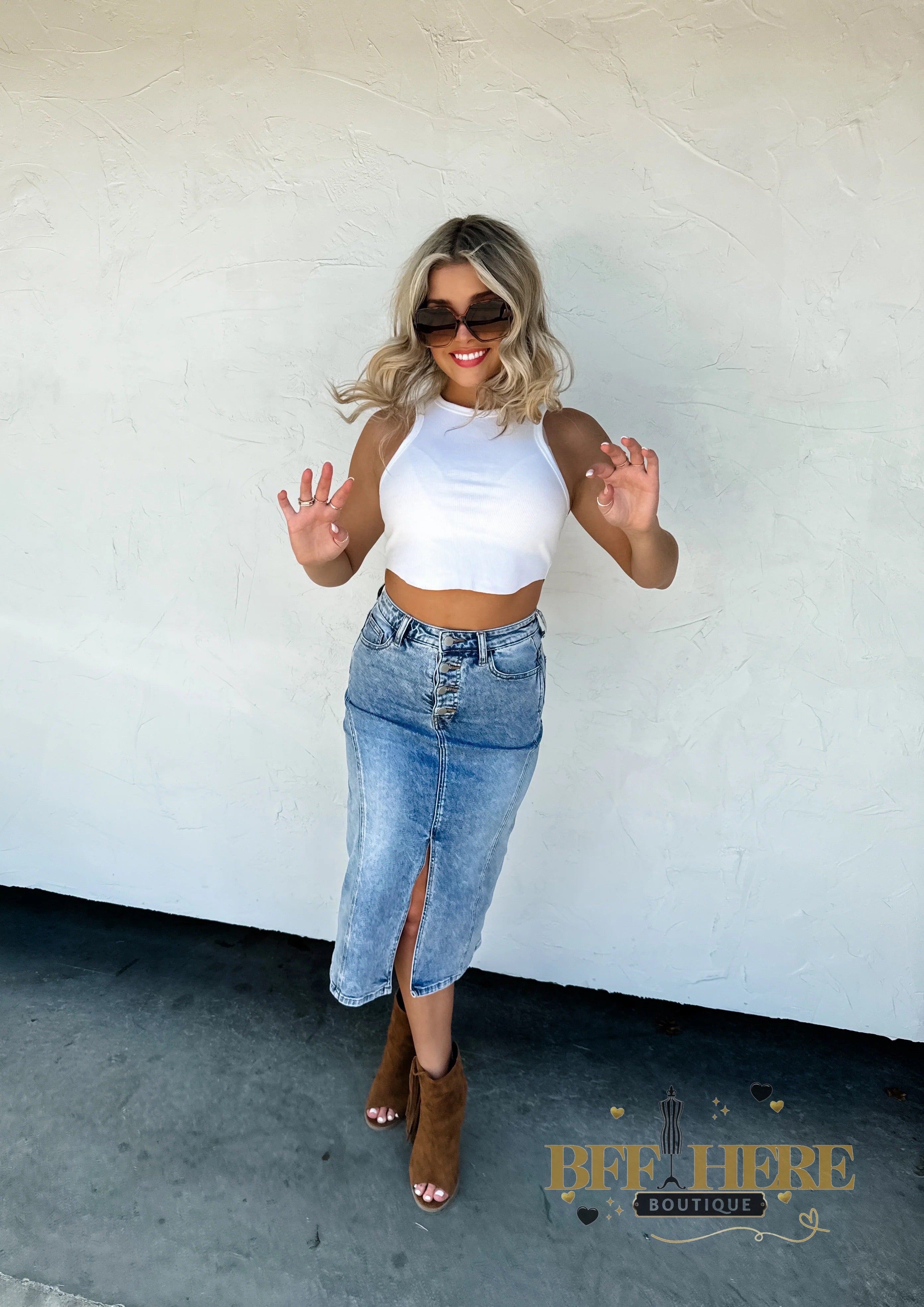 Jules Denim Skirt by Blakeley - BFF Here