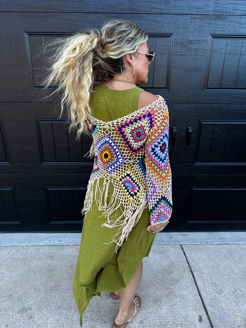 Boho Crochet Knit Top by Blakeley / Choice of Color - BFF Here