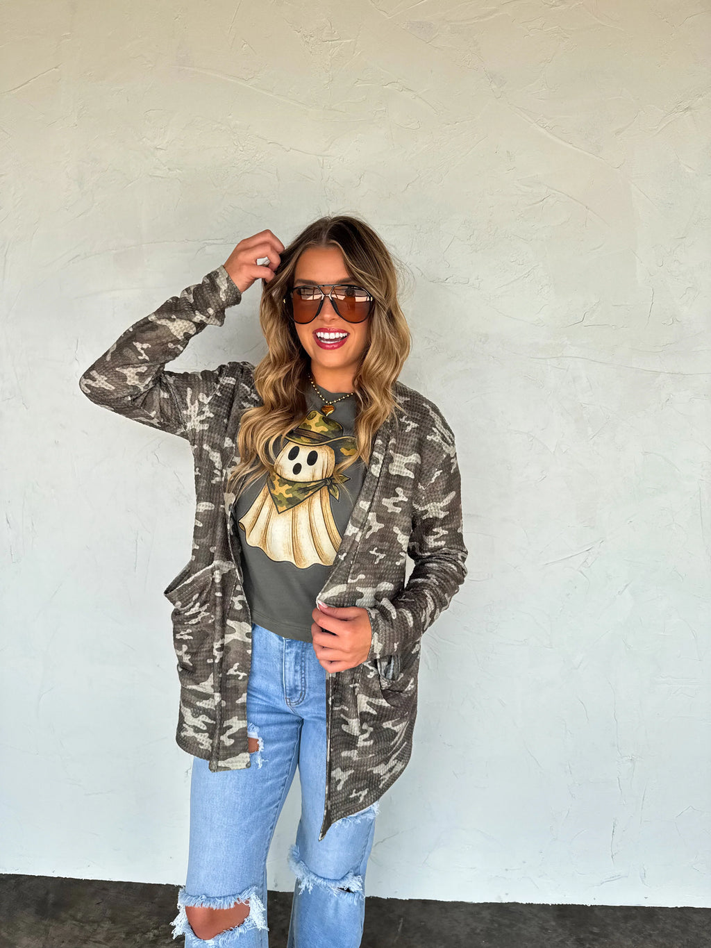 PREORDER: Camo Ghost Tee by Blakeley (ETA: Beginning of September) - BFF Here