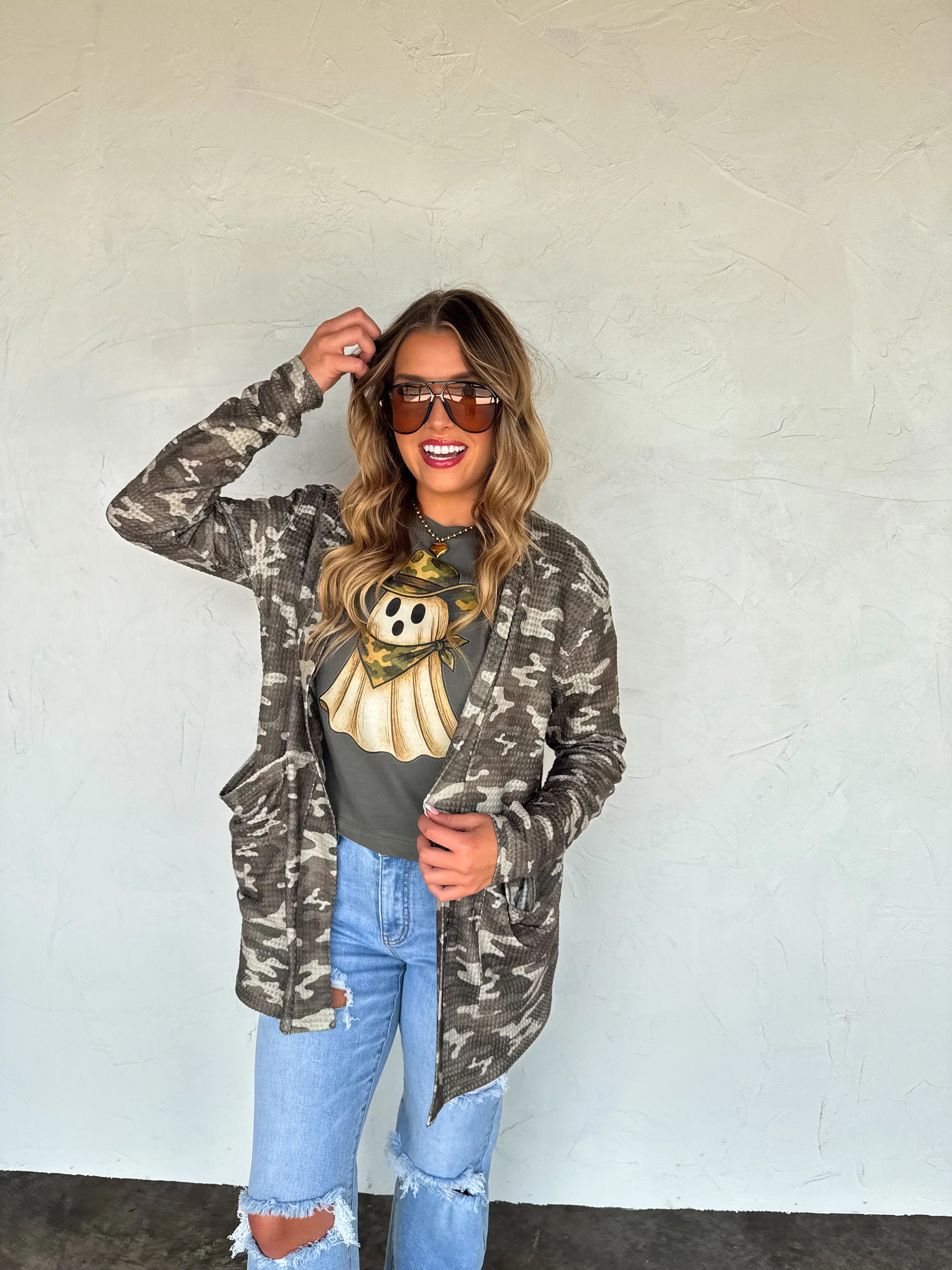 PREORDER: Camo Ghost Tee by Blakeley (ETA: Beginning of September) - BFF Here