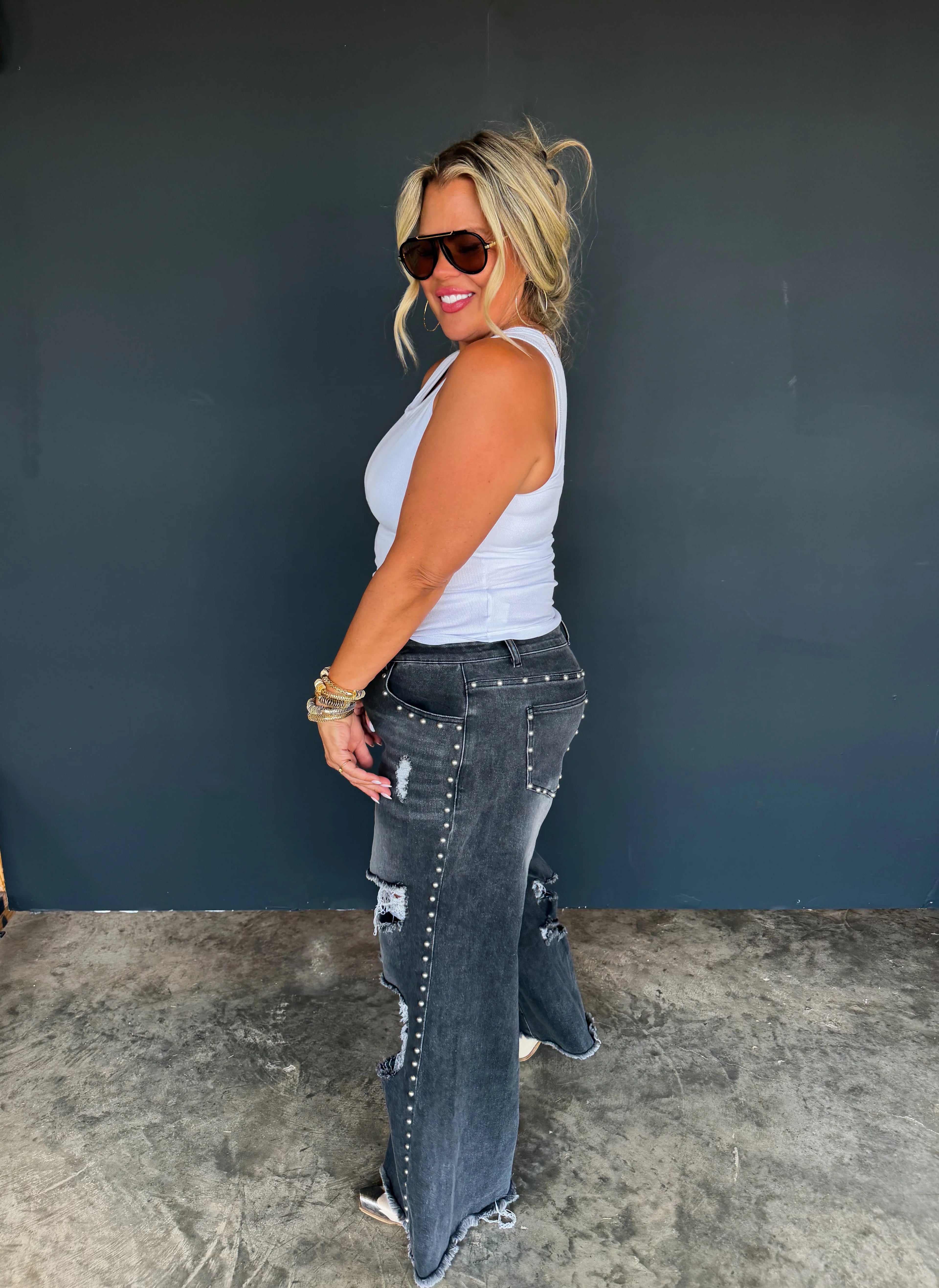 PREORDER: Off The Grid Studded Jeans by Blakeley (ETA: November)