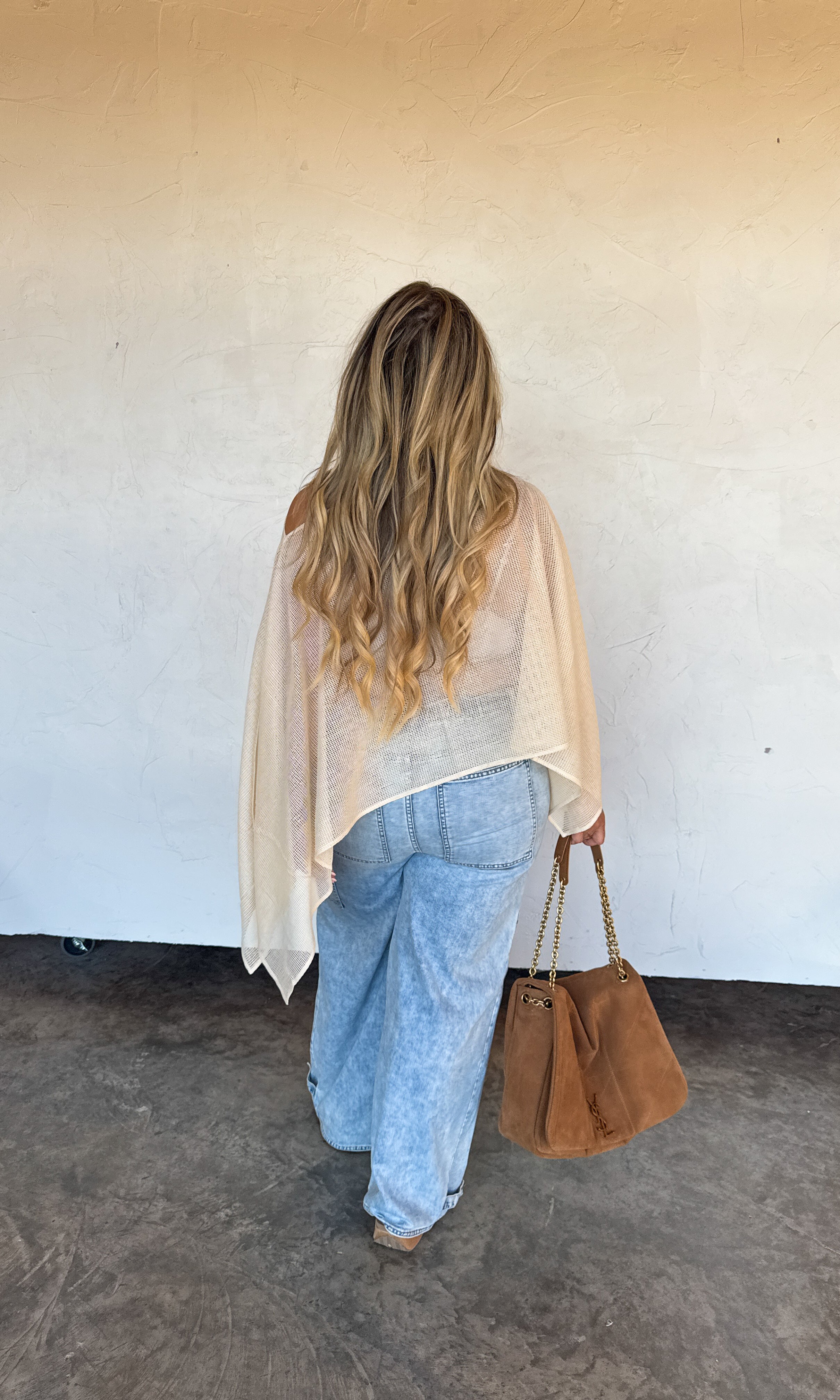 PREORDER- ROMEE MESH PONCHO - BFF Here