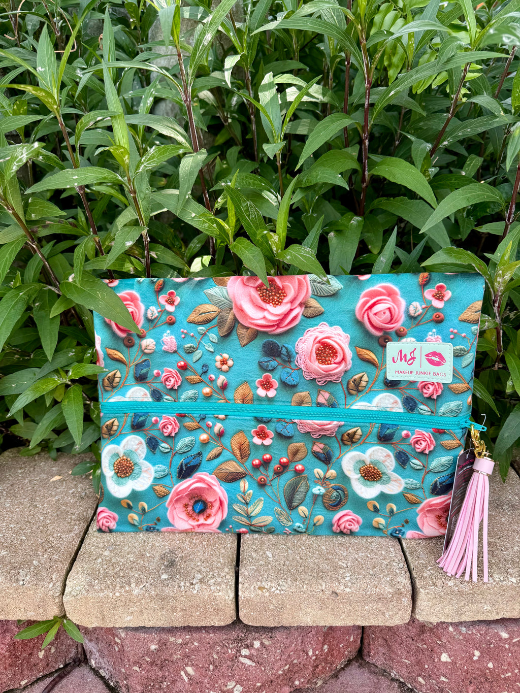 Teal Bloom by Makeup Junkie Bag - BFF Here