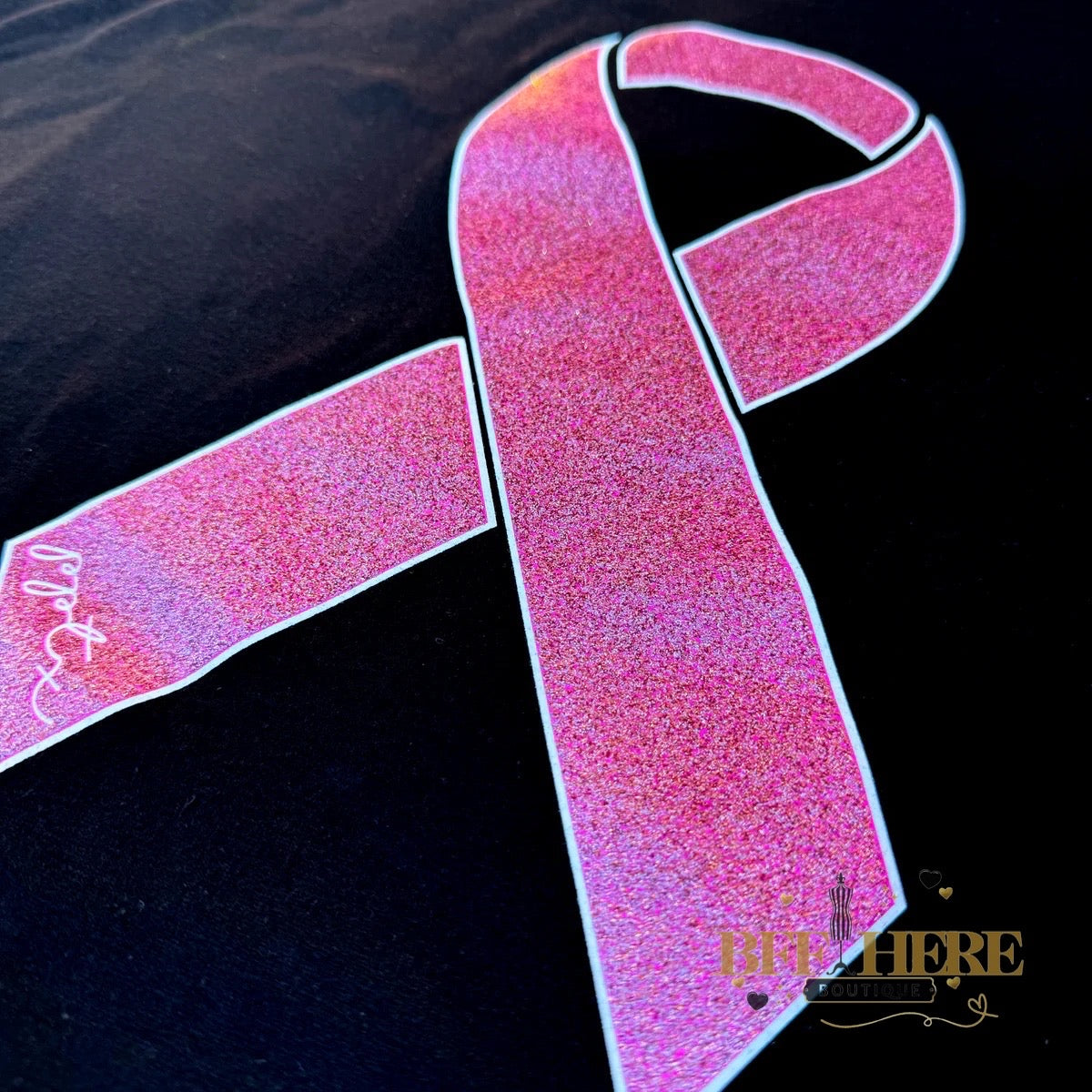 Support and Strength Pink Ribbon Tee - BFF Here