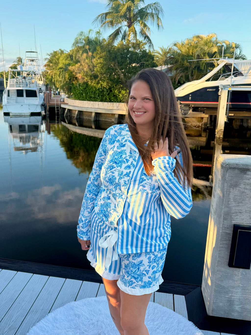 Morning Bloom Ruffle Pajama Set by Jess Lea - BFF Here