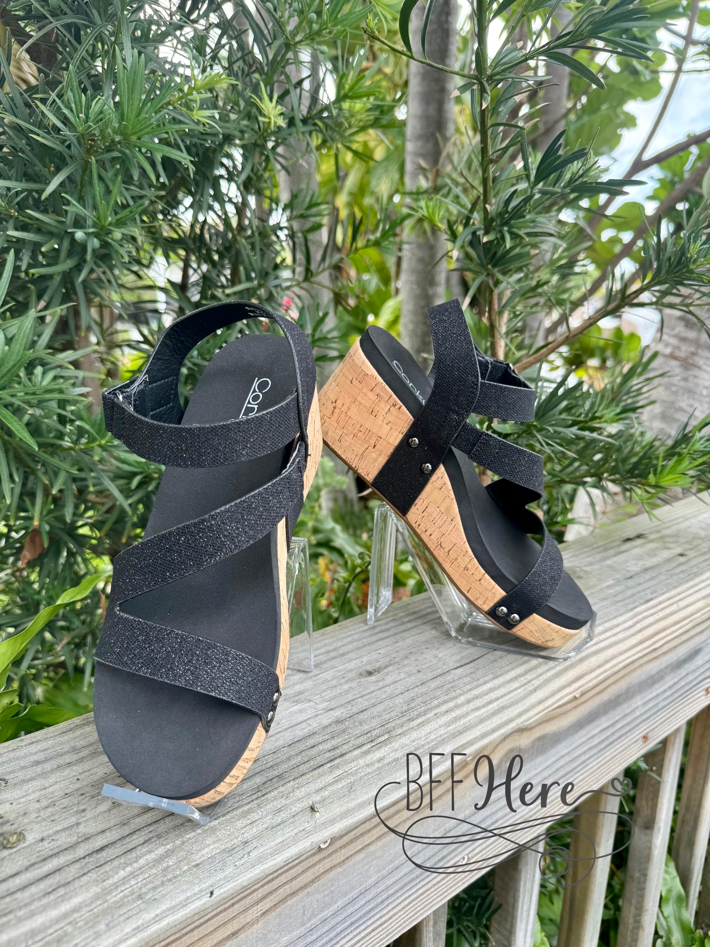 Spring Fling - Black Shimmer by Boutique by Corkys - BFF Here