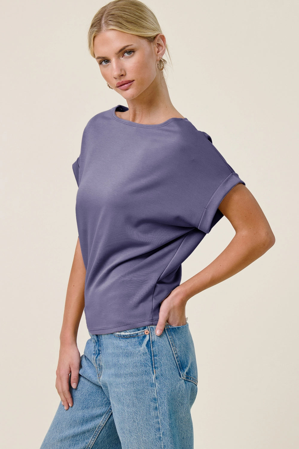 Cuff Sleeve Dolman Scuba Top by Charlotte Avery (ETA: 2-3 weeks) - BFF Here