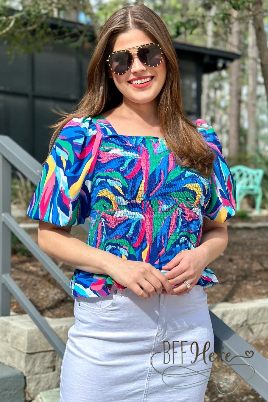 Hit The City Peplum Top - BFF Here